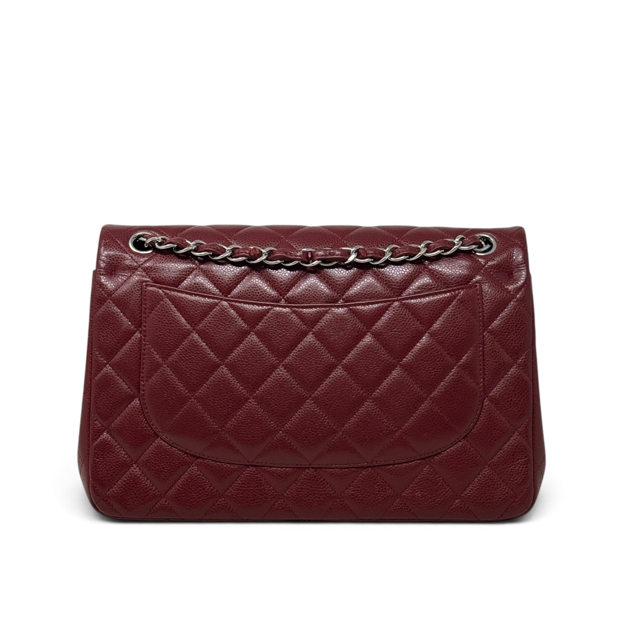 Chanel Red Caviar Jumbo Classic Flap