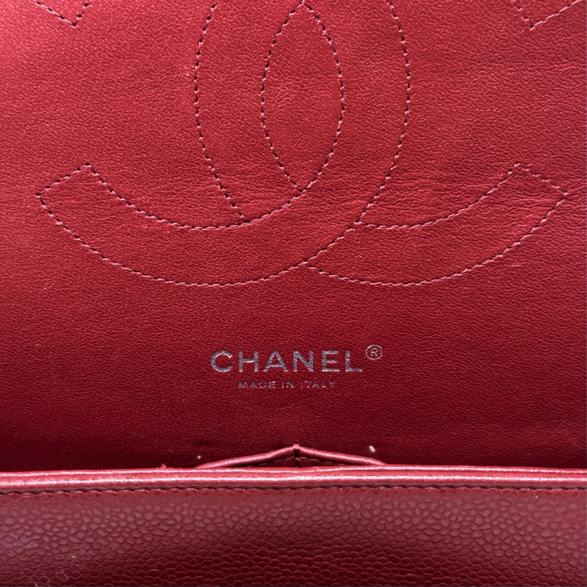 Chanel Red Caviar Jumbo Classic Flap