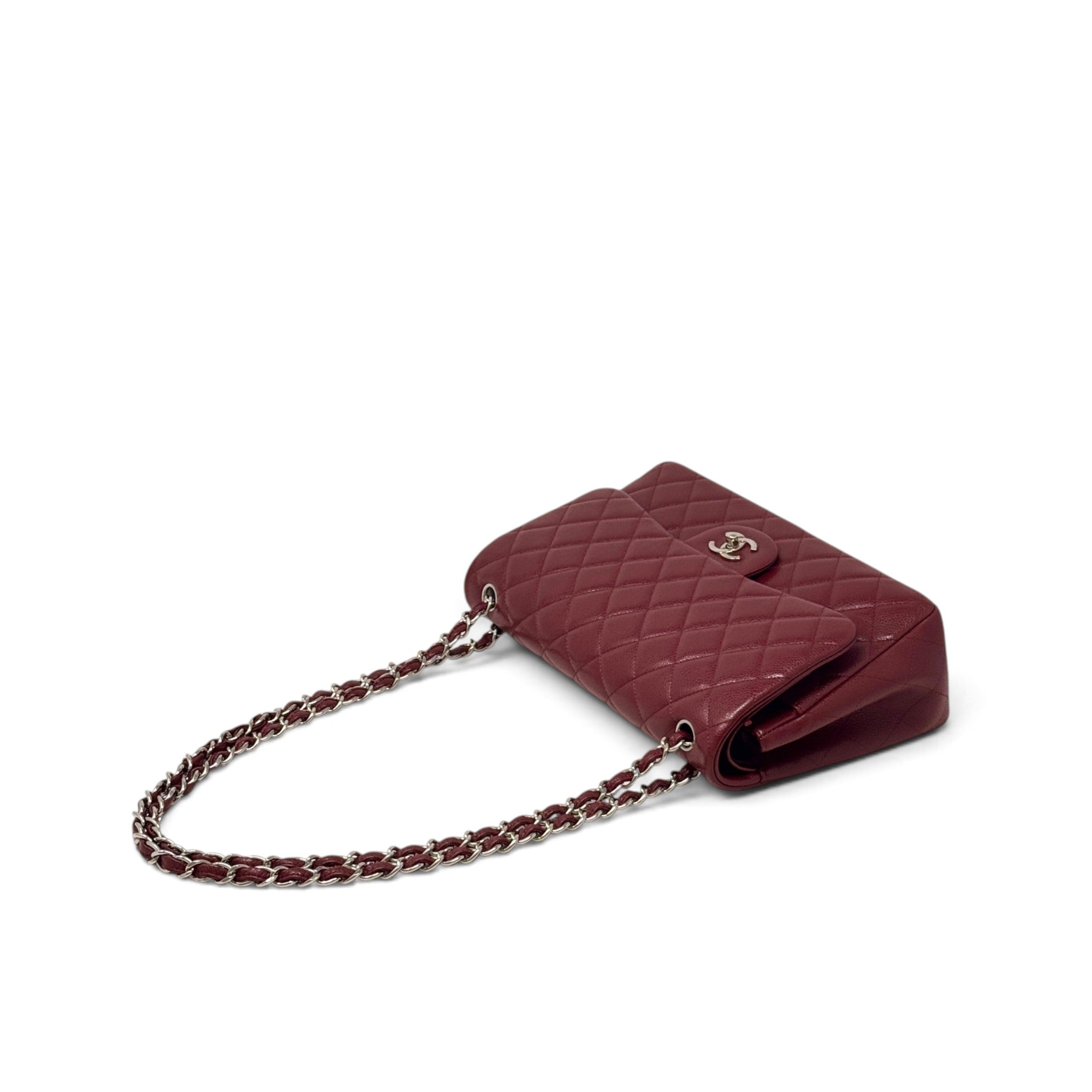 Chanel Red Caviar Jumbo Classic Flap