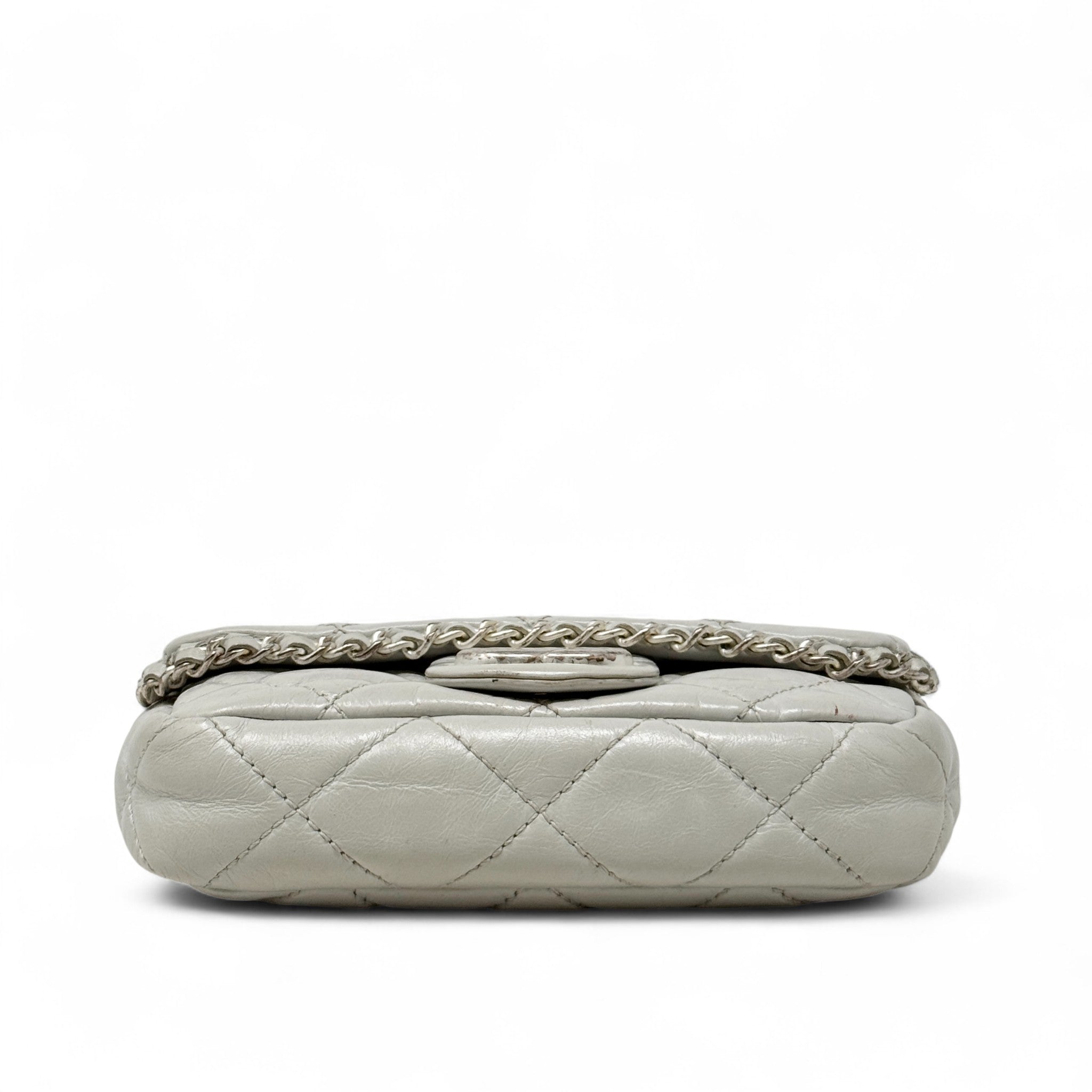 Chanel Grey Mini Chain Me Flap