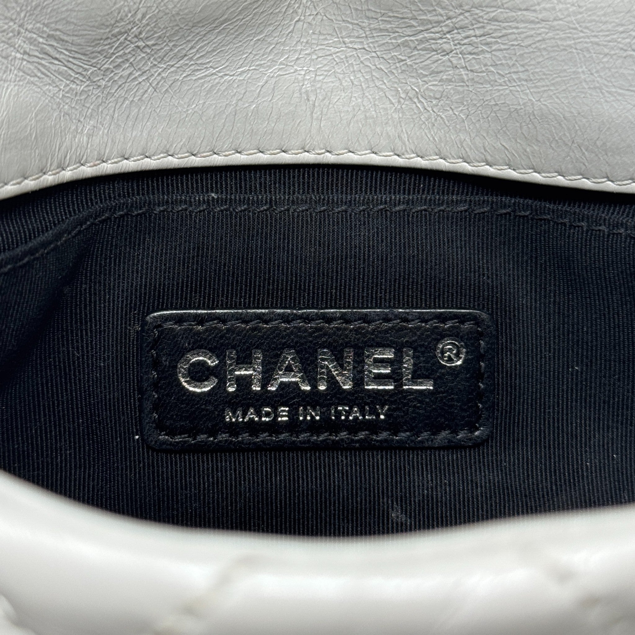 Chanel Grey Mini Chain Me Flap