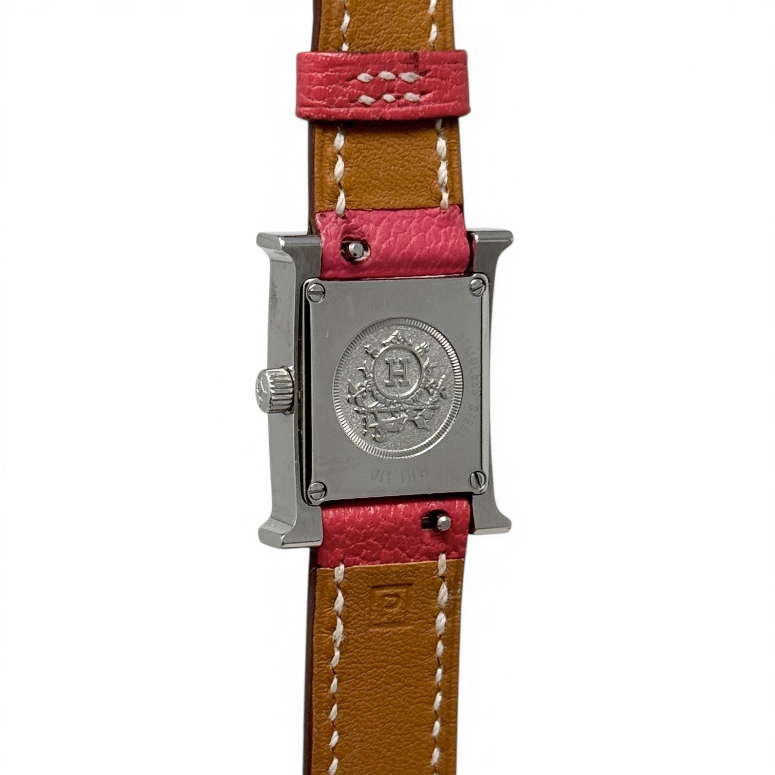 Hermes Rouge Casaque Heure H Watch Mini