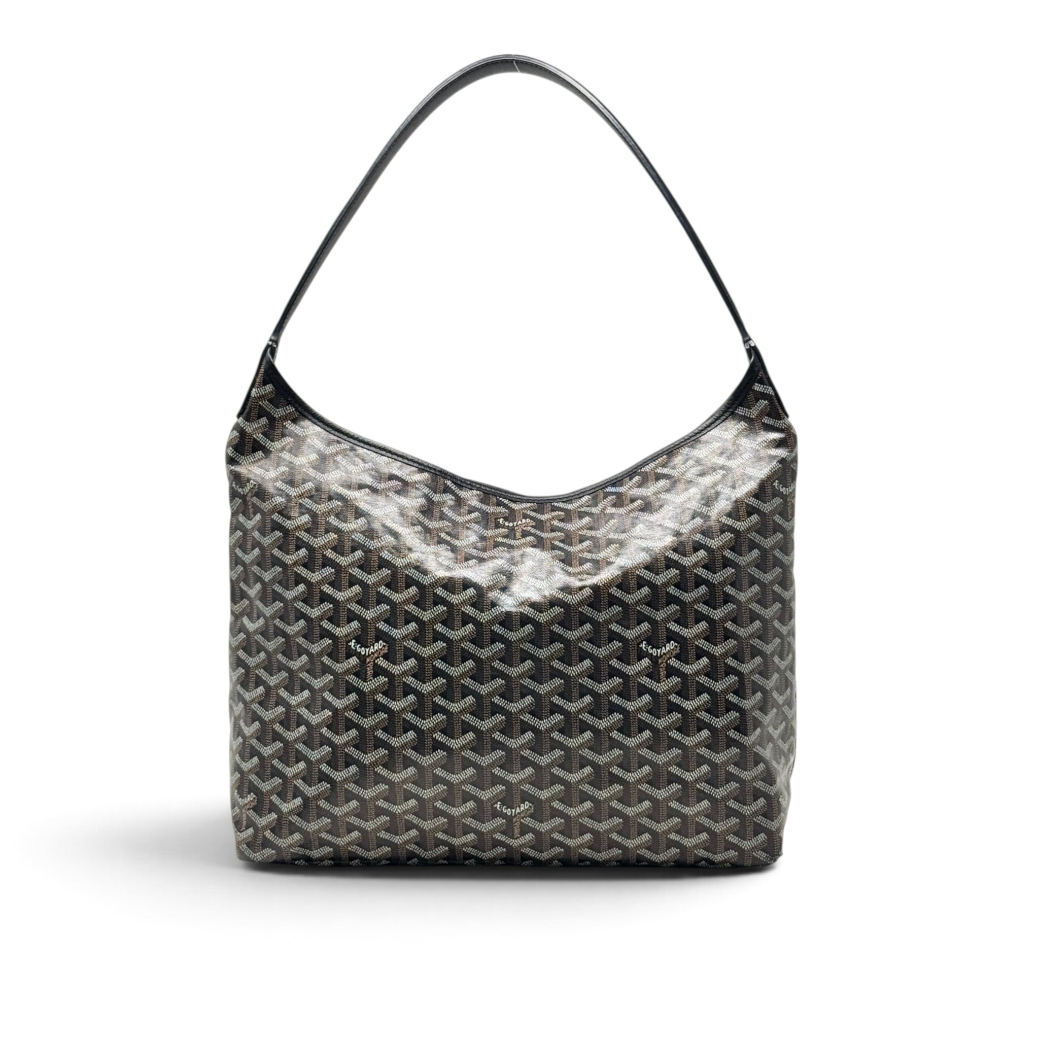 Goyard Black Goyardine Boheme Hobo Bag