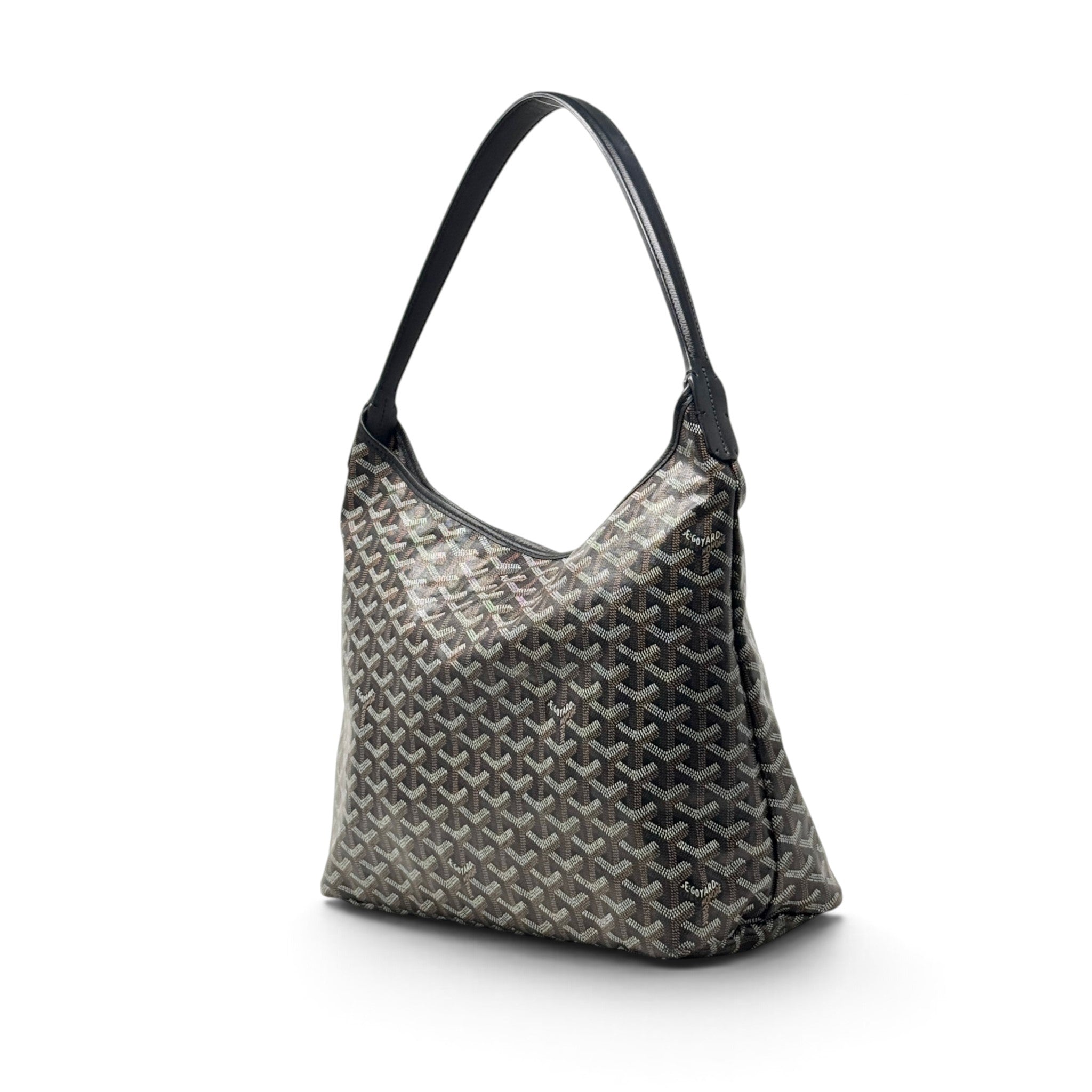 Goyard Black Goyardine Boheme Hobo Bag