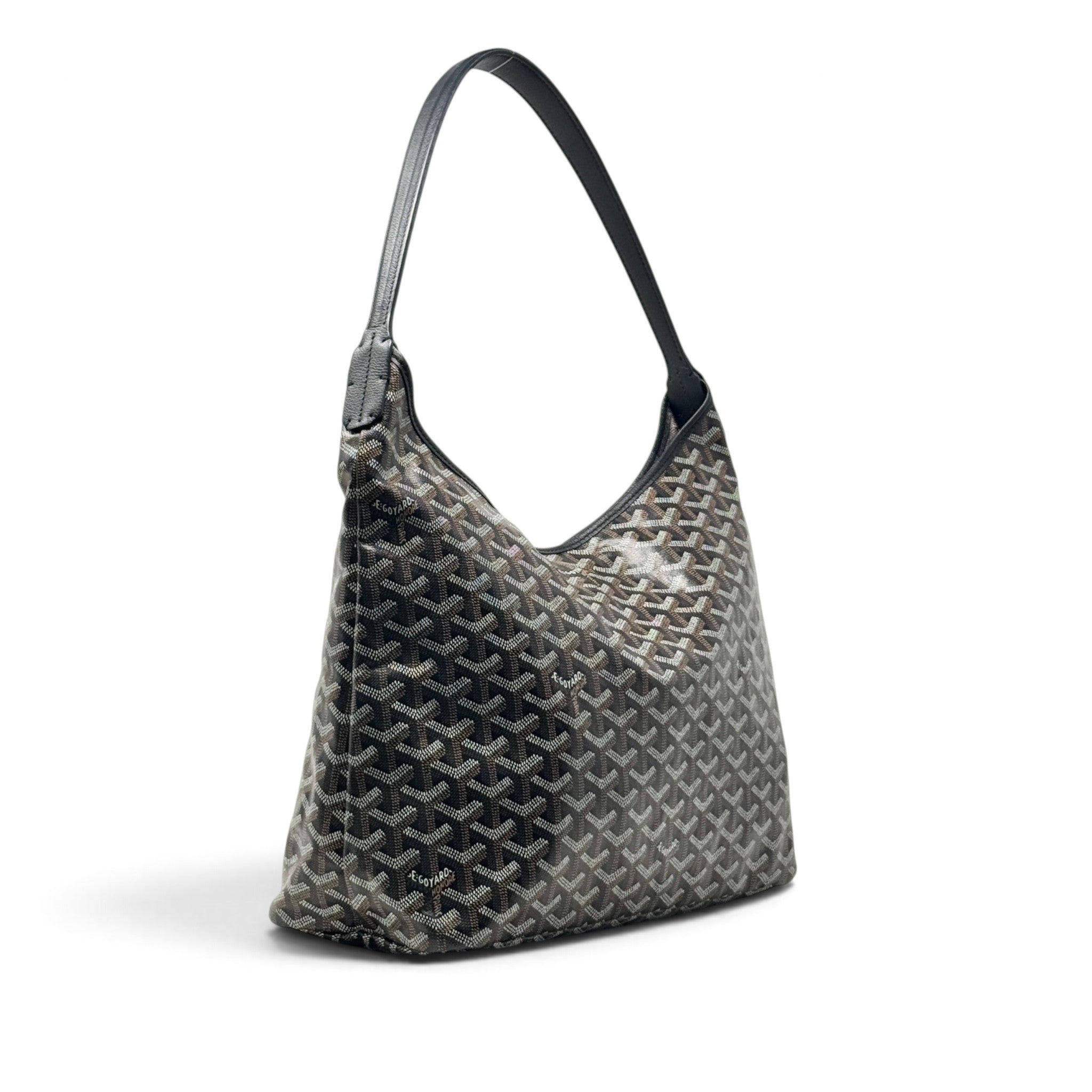 Goyard Black Goyardine Boheme Hobo Bag