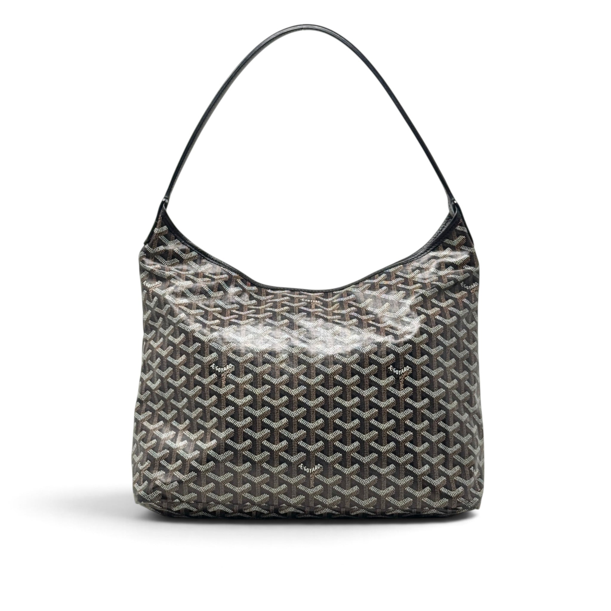 Goyard Black Goyardine Boheme Hobo Bag