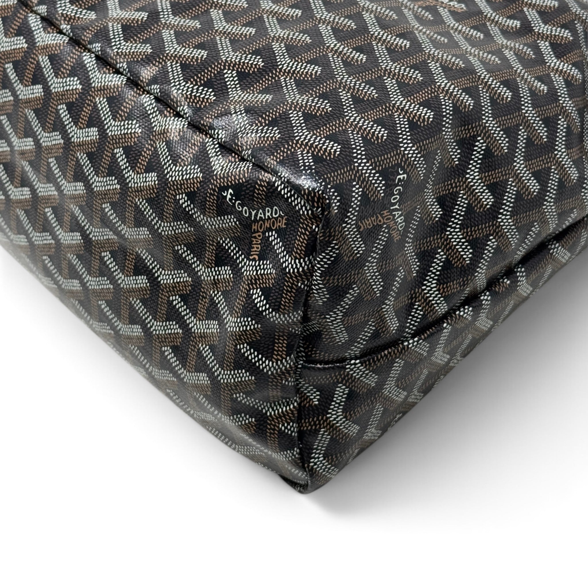 Goyard Black Goyardine Boheme Hobo Bag