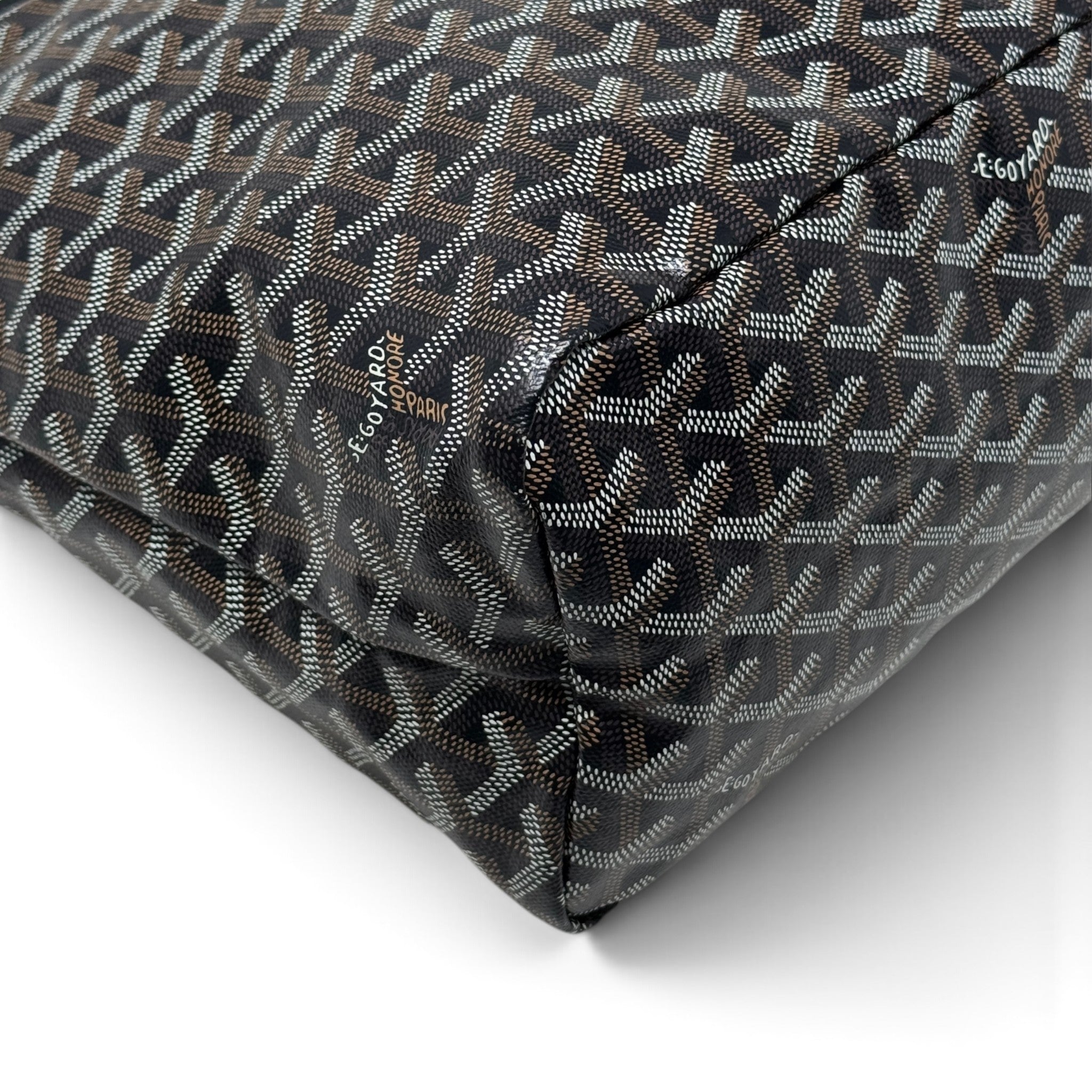 Goyard Black Goyardine Boheme Hobo Bag