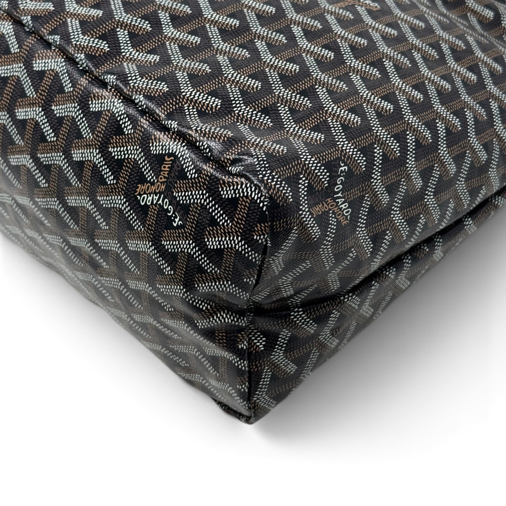 Goyard Black Goyardine Boheme Hobo Bag