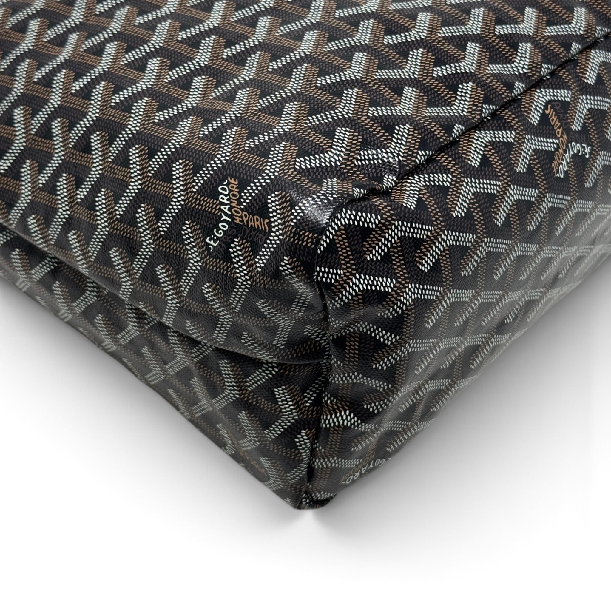 Goyard Black Goyardine Boheme Hobo Bag