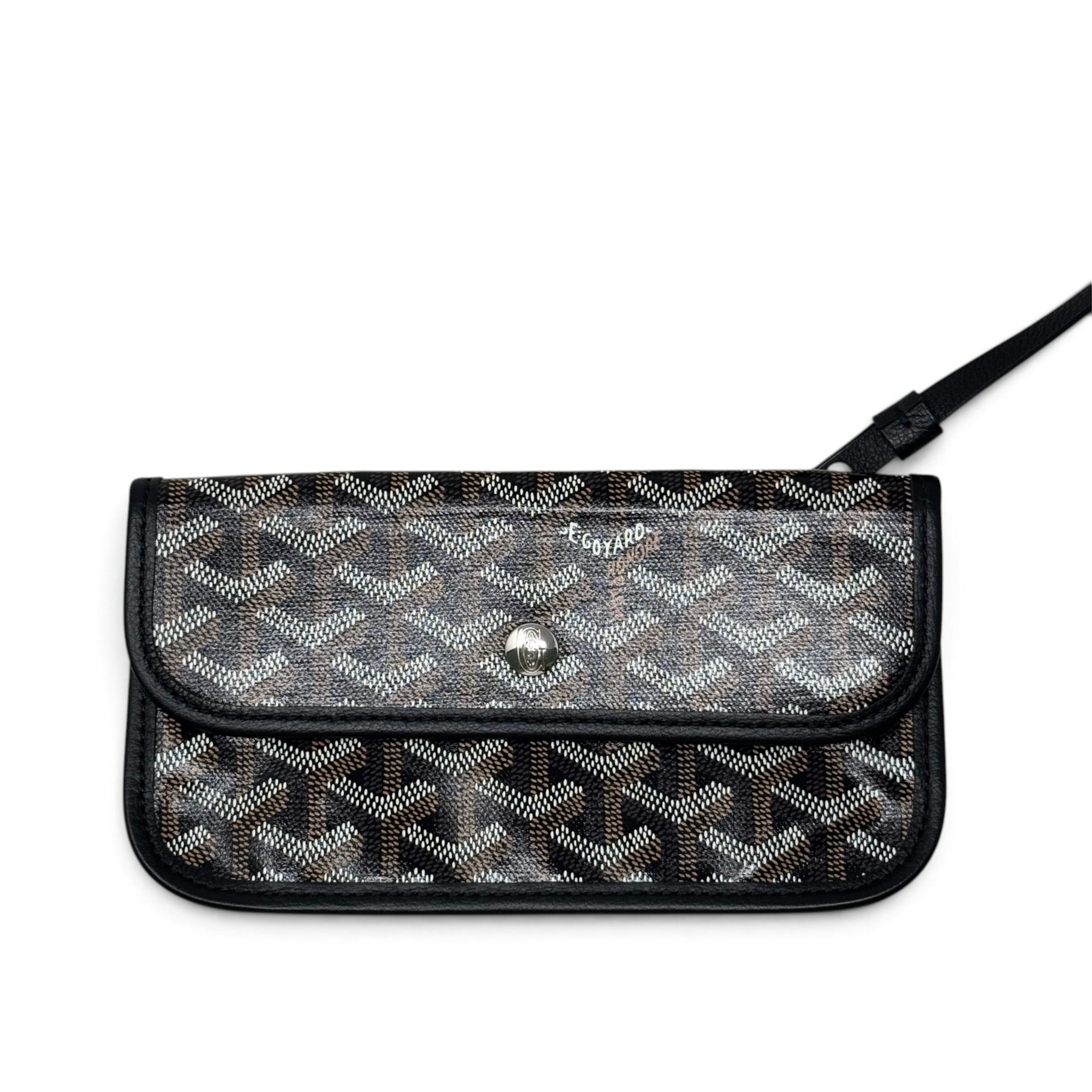 Goyard Black Goyardine Boheme Hobo Bag