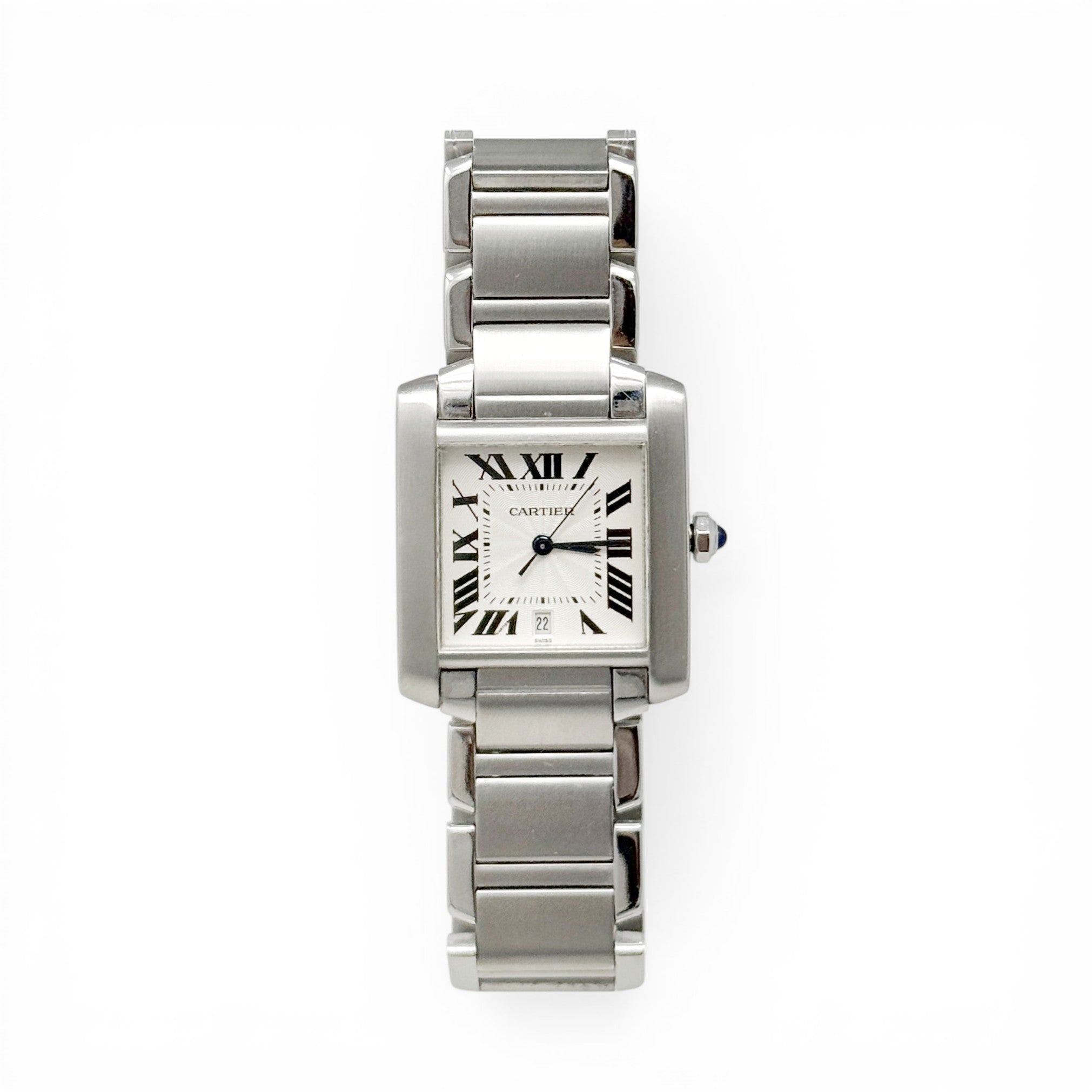 Cartier Stainless Steel Tank Francaise Watch 27mm