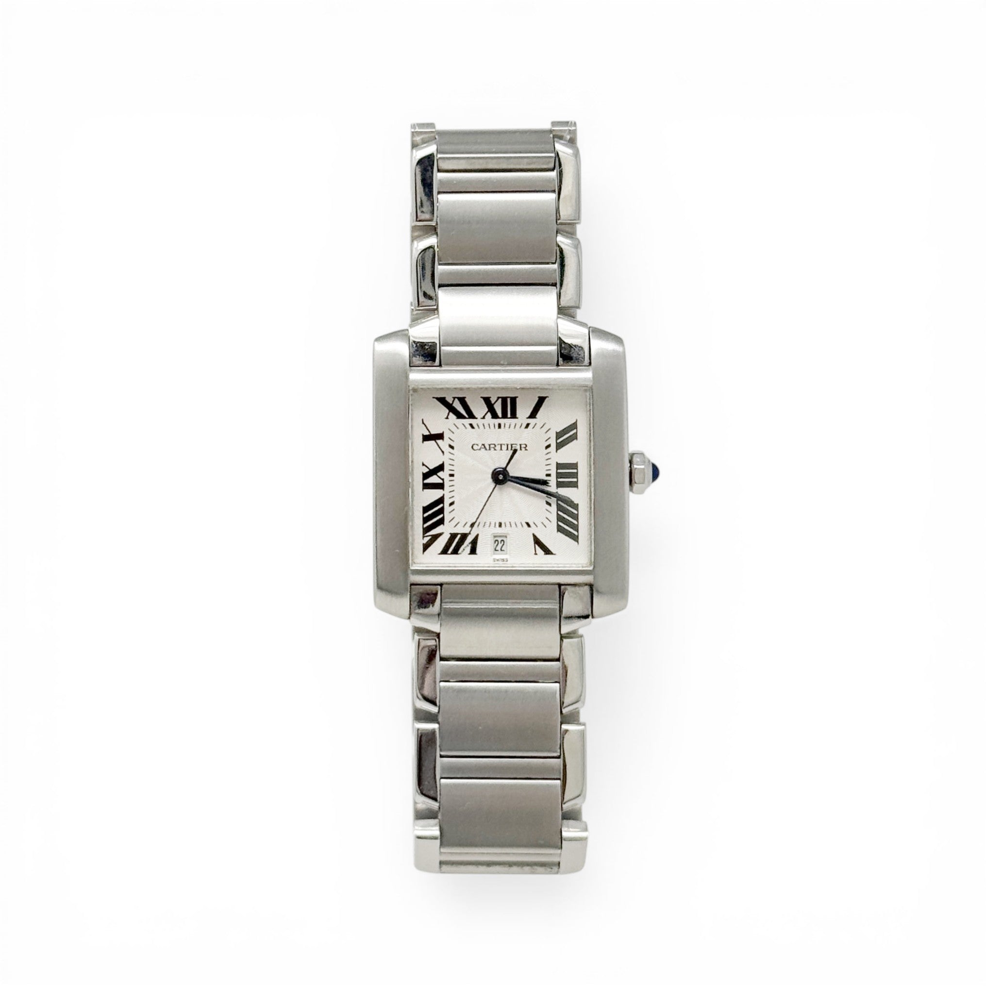 Cartier Stainless Steel Tank Francaise Watch 27mm