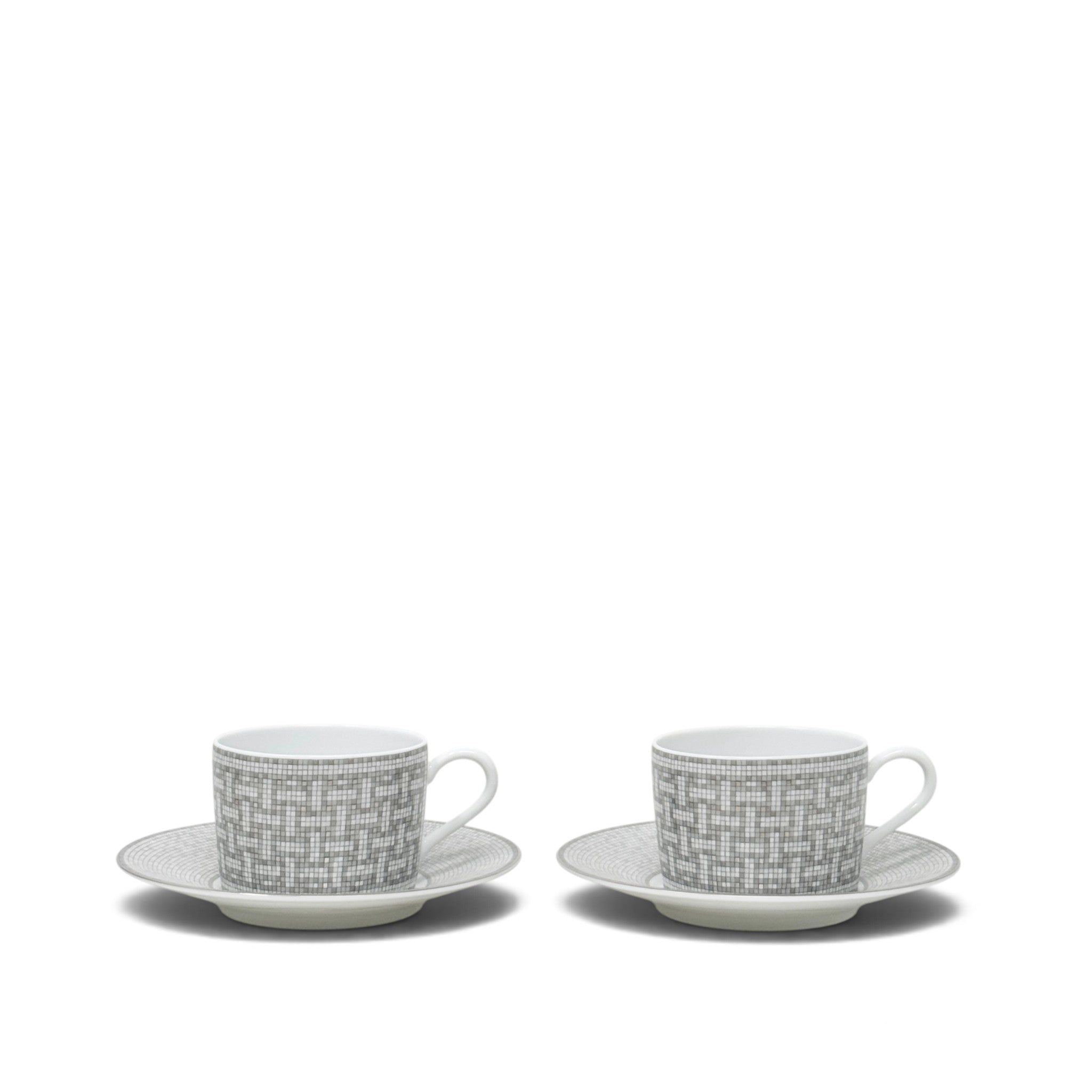 Hermes Mosaique au 24 Platinum Tea Set
