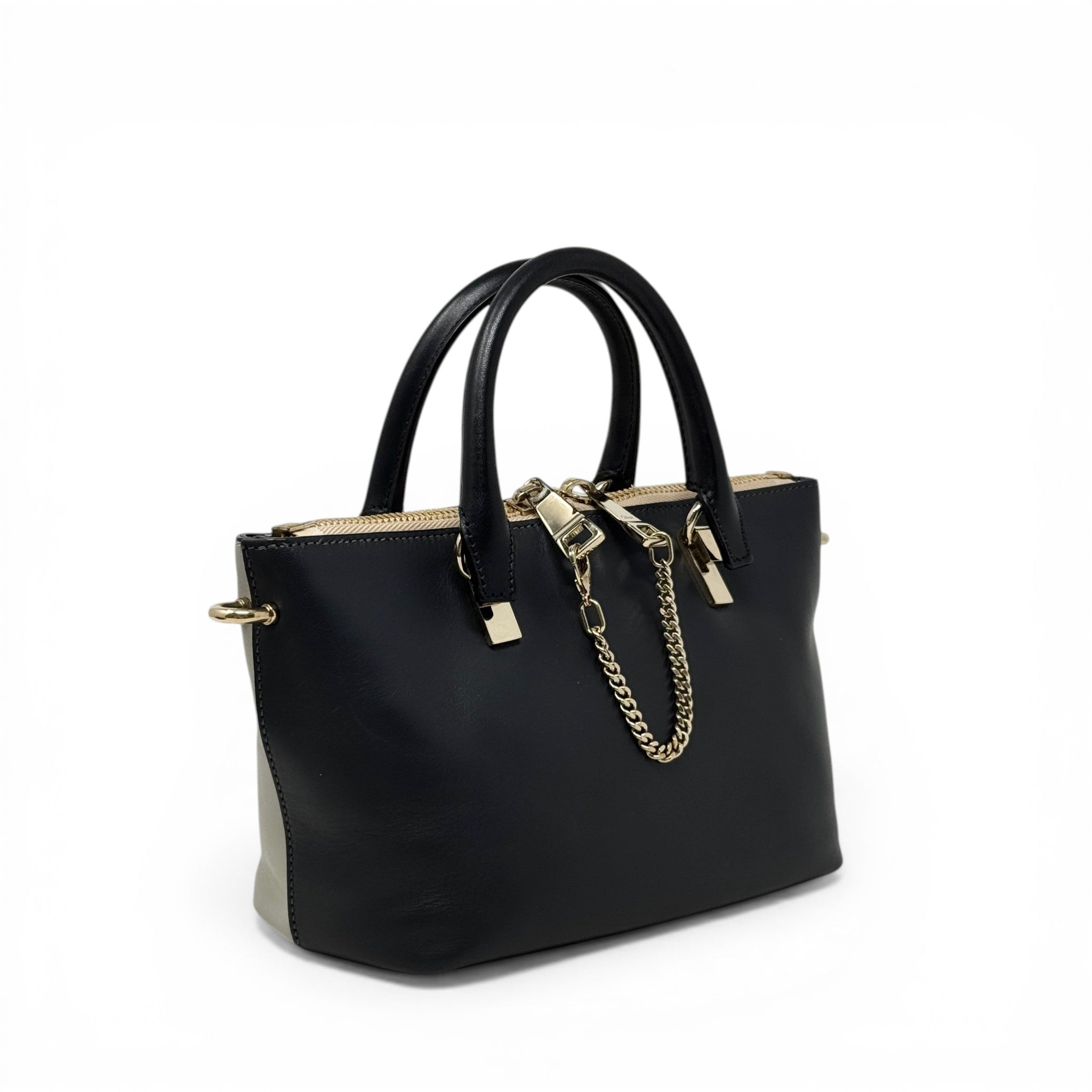 Chloe Black/Grey Mini Baylee Bag