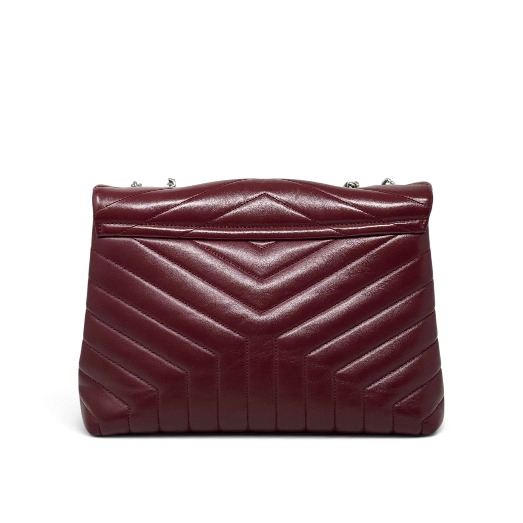 Saint Laurent Burgundy Medium Loulou Bag