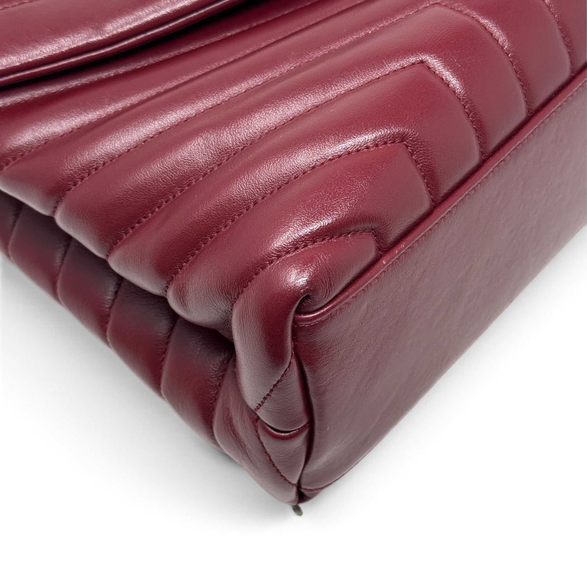 Saint Laurent Burgundy Medium Loulou Bag