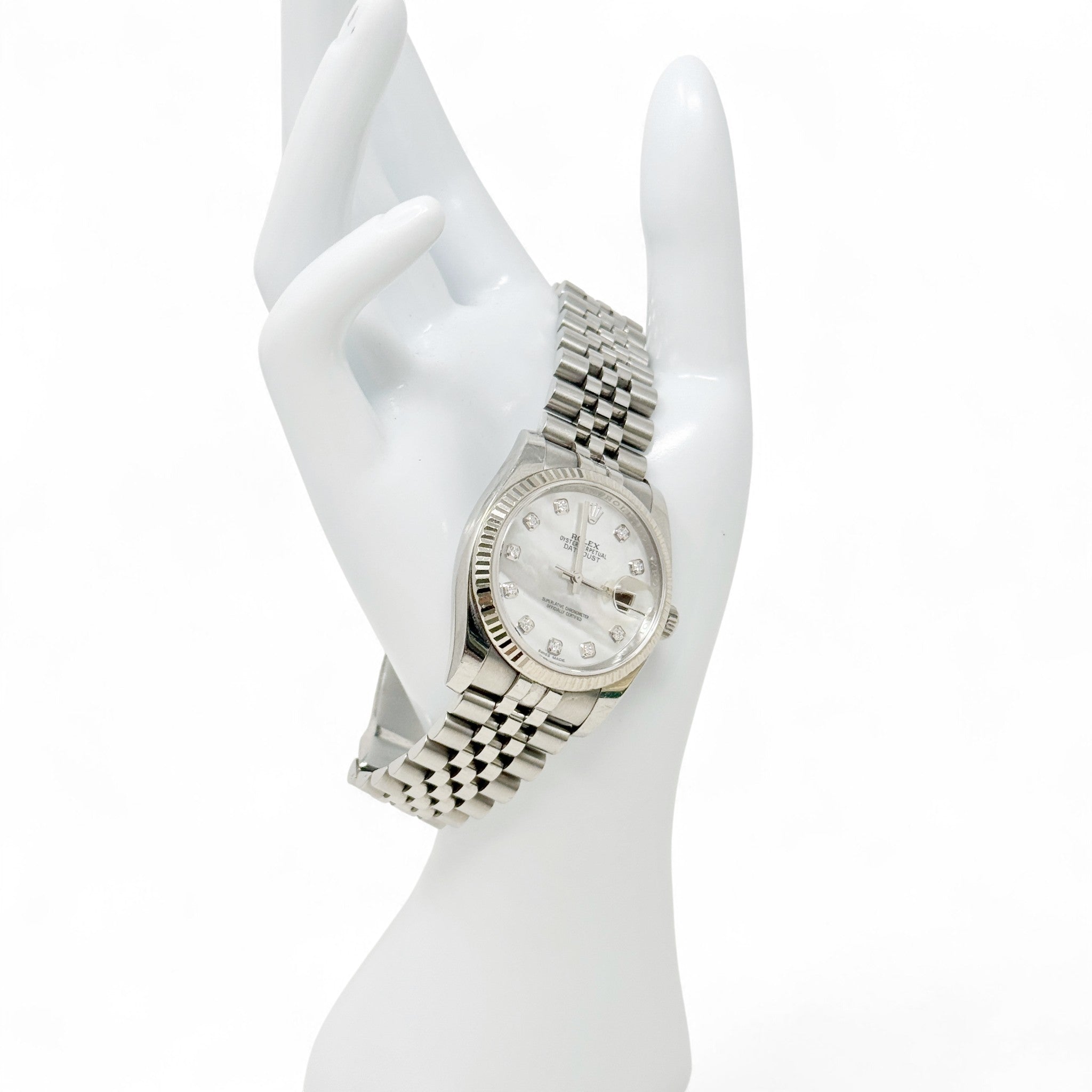 Rolex Stainless Steel Mother of Pearl Datejust 36mm