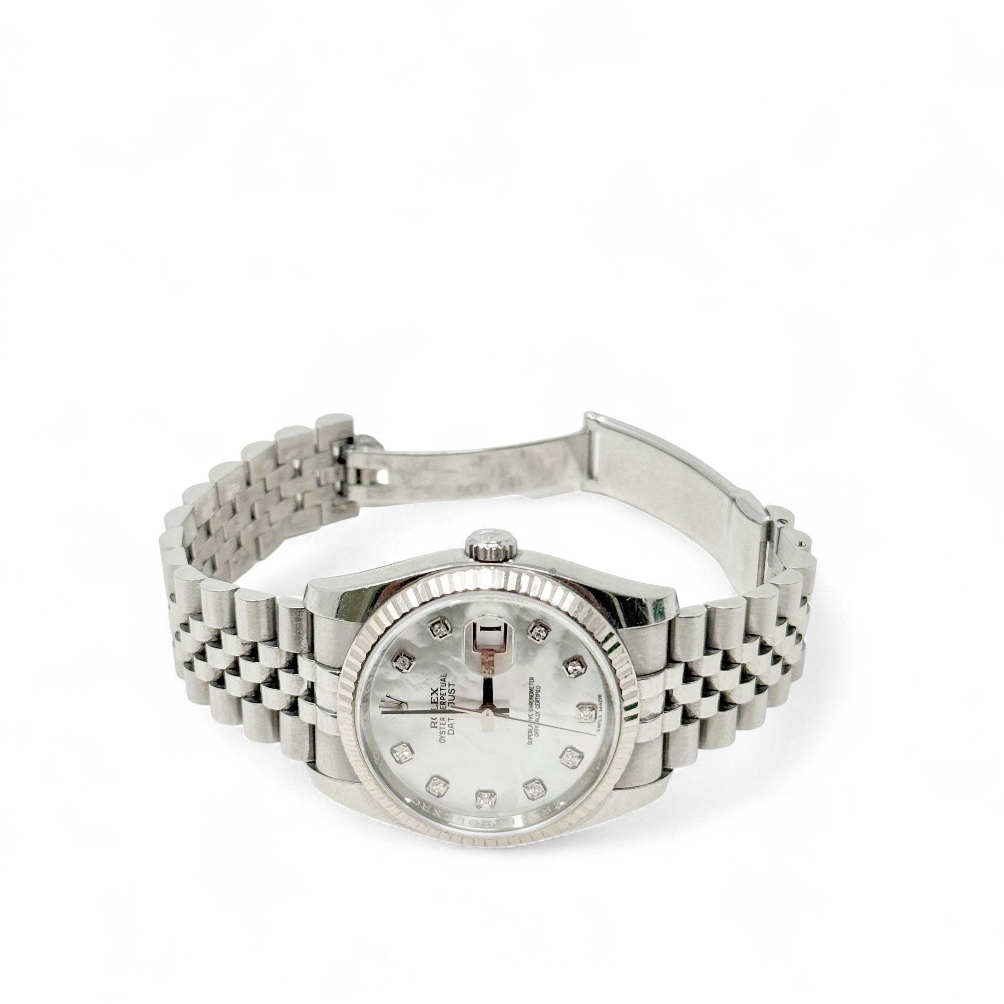 Rolex Stainless Steel Mother of Pearl Datejust 36mm