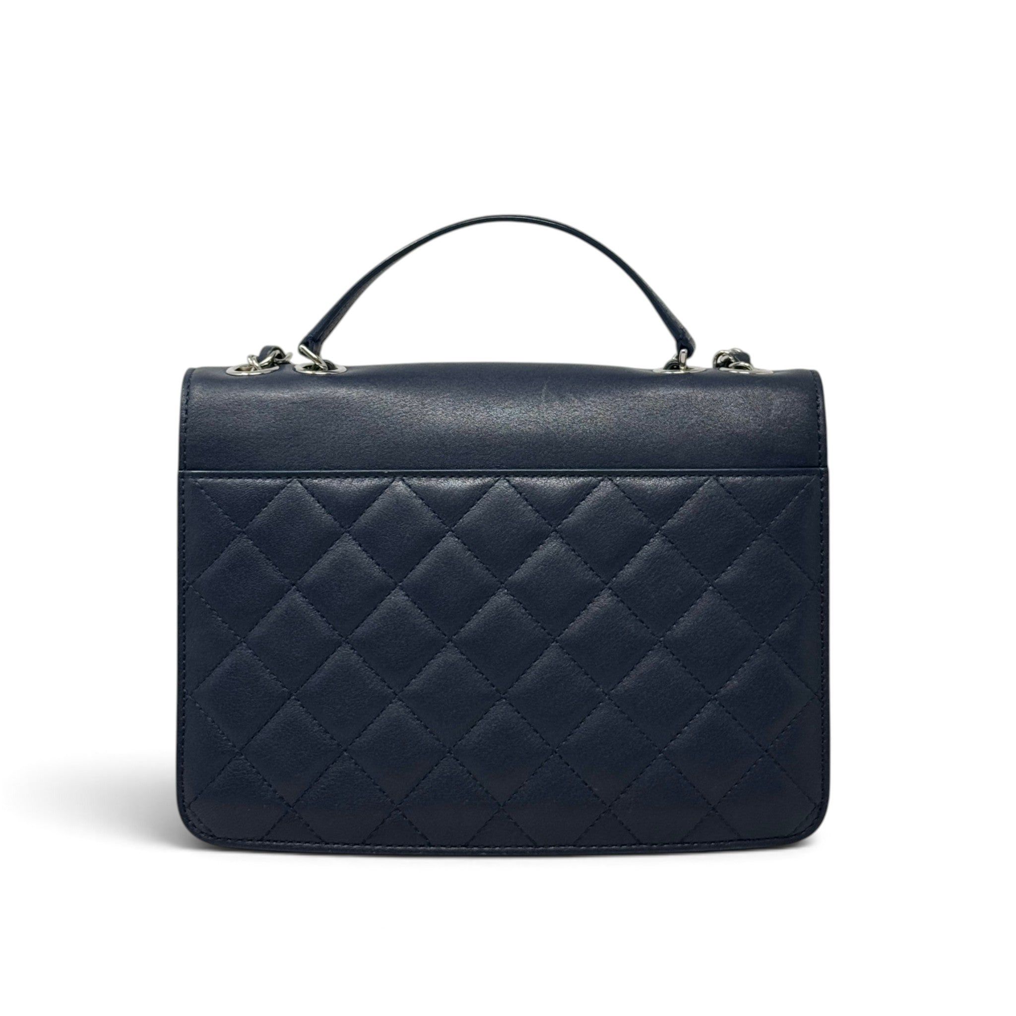 Chanel Navy Medium CC Box Flap Bag
