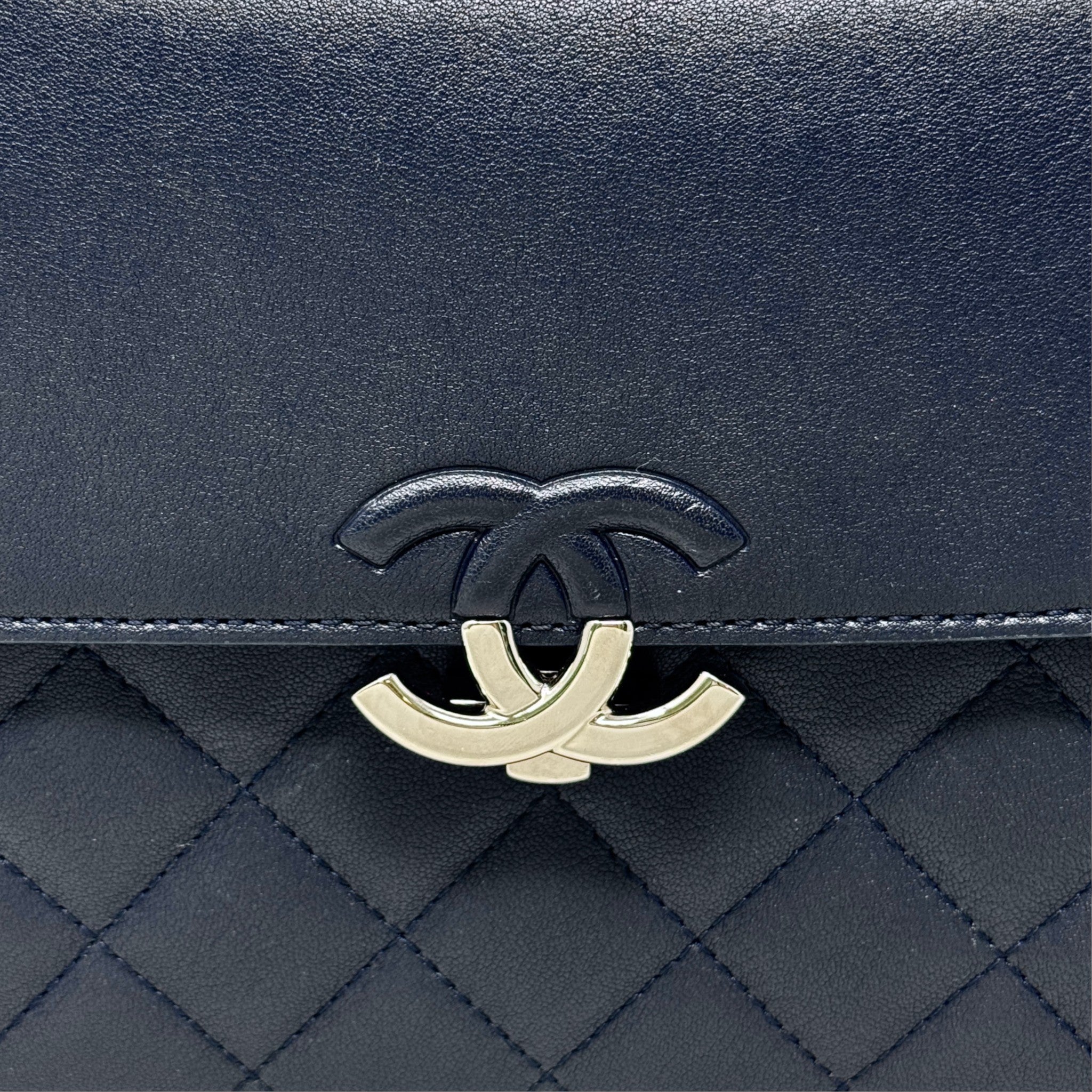Chanel Navy Medium CC Box Flap Bag