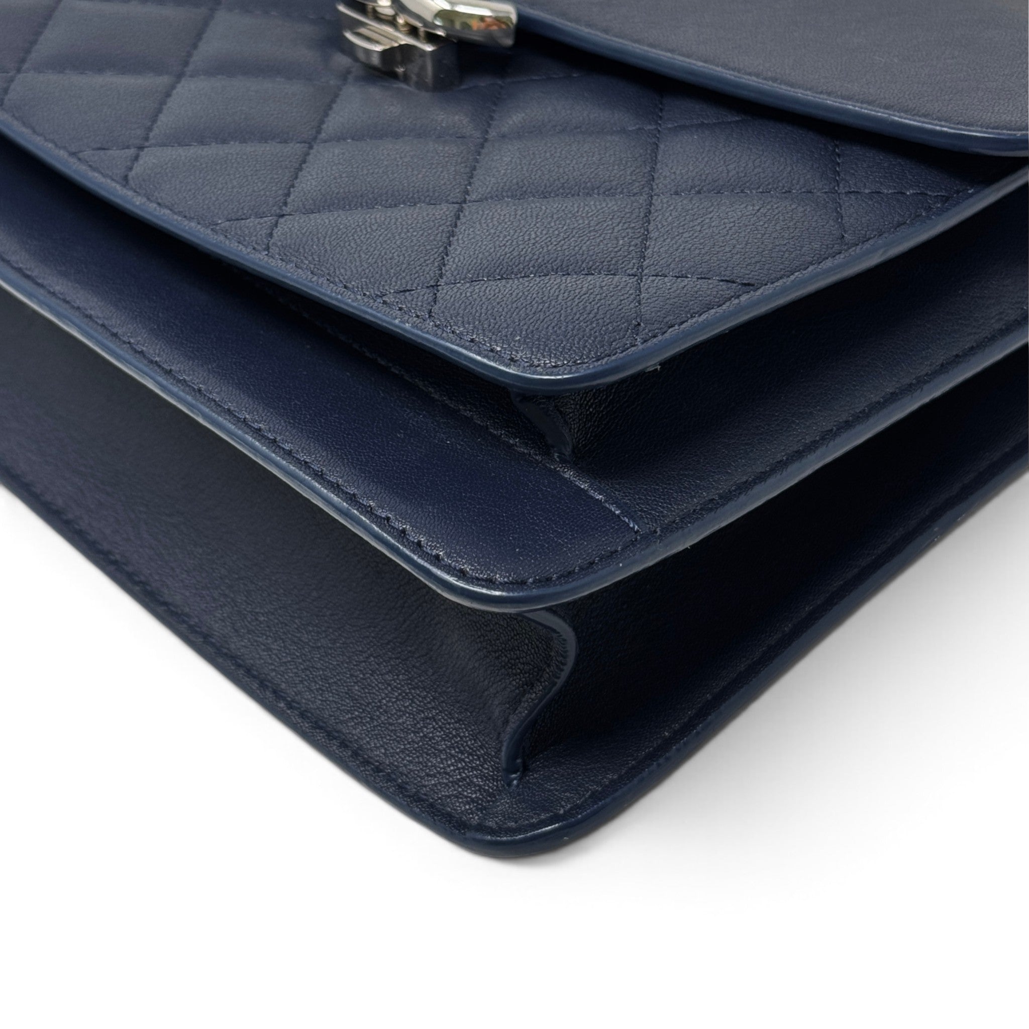 Chanel Navy Medium CC Box Flap Bag
