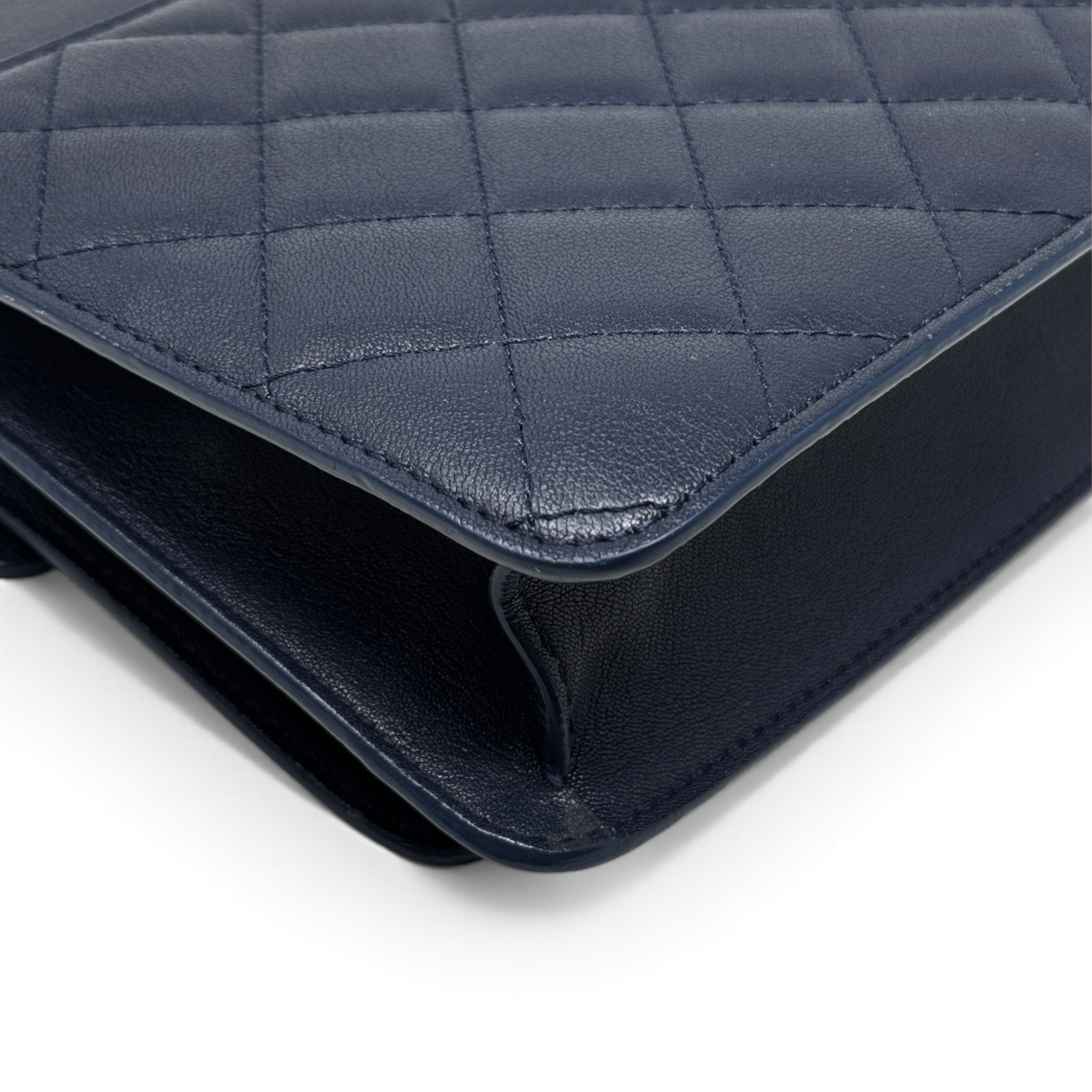 Chanel Navy Medium CC Box Flap Bag
