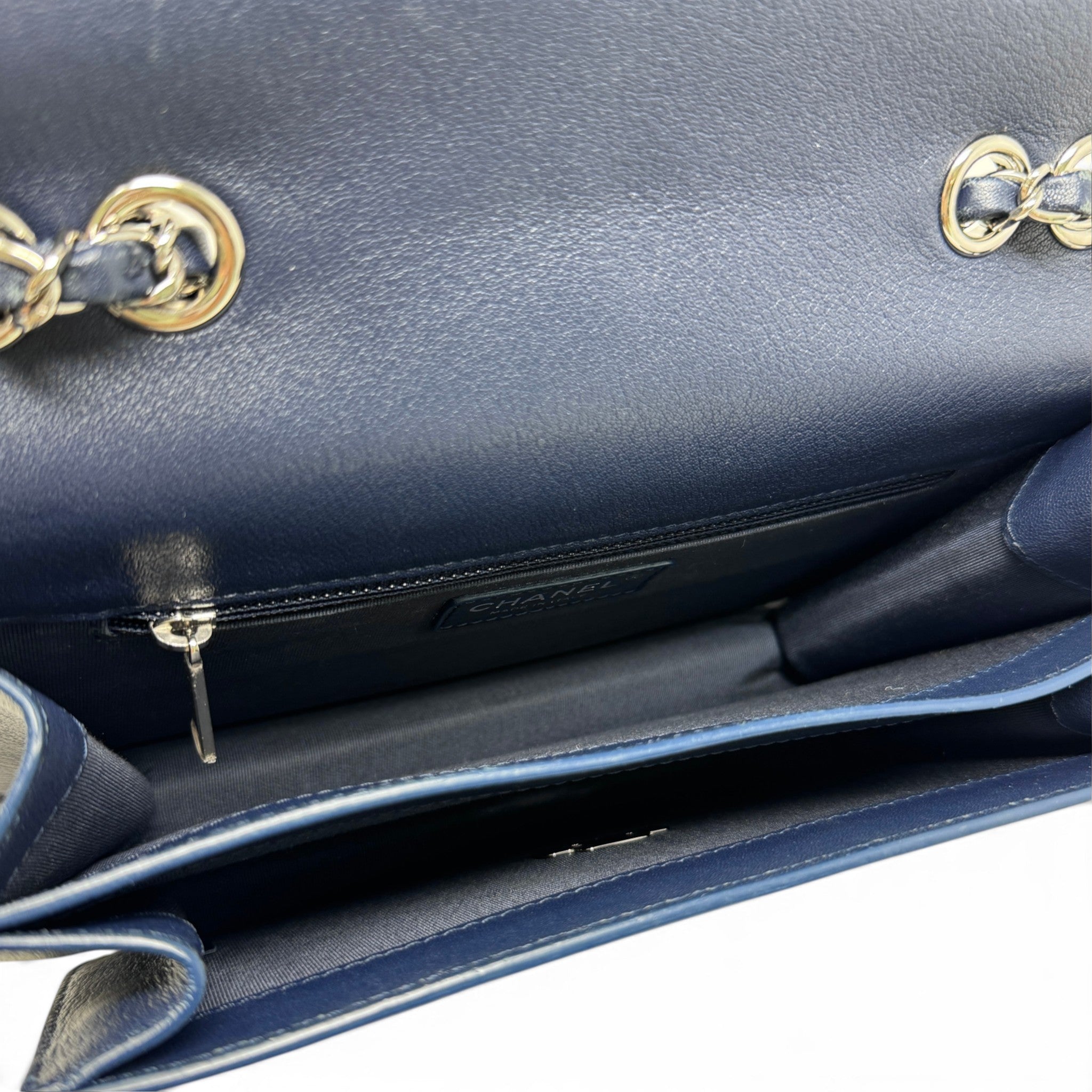 Chanel Navy Medium CC Box Flap Bag