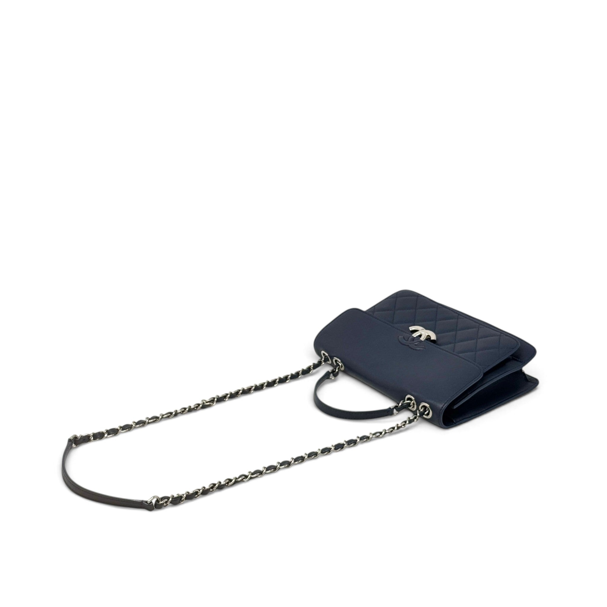 Chanel Navy Medium CC Box Flap Bag