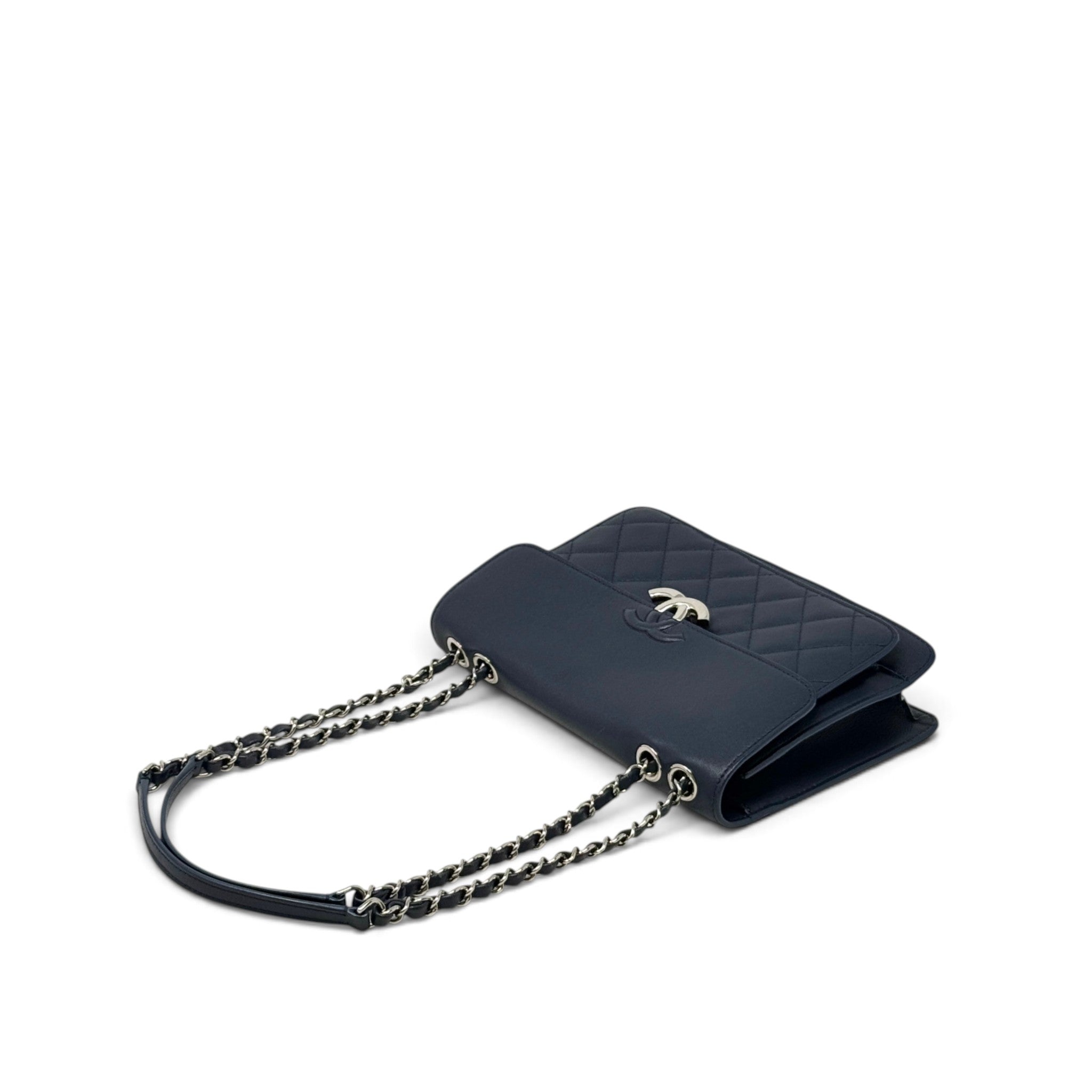 Chanel Navy Medium CC Box Flap Bag