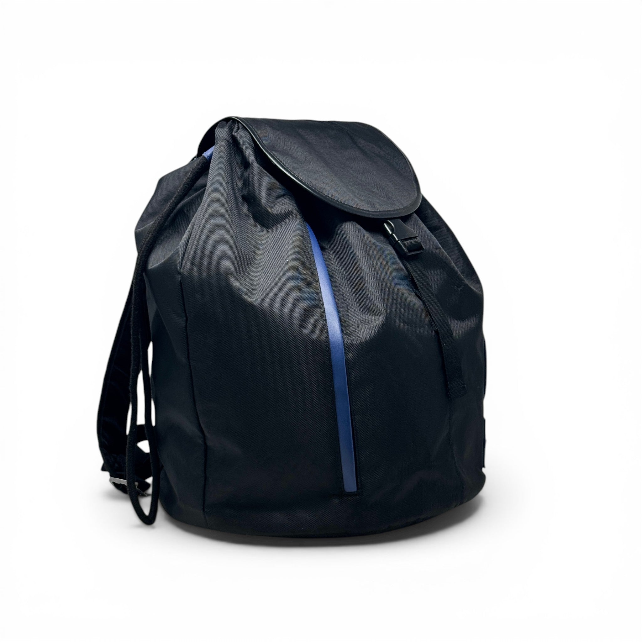 Versace Black Parfums Drawstring Backpack