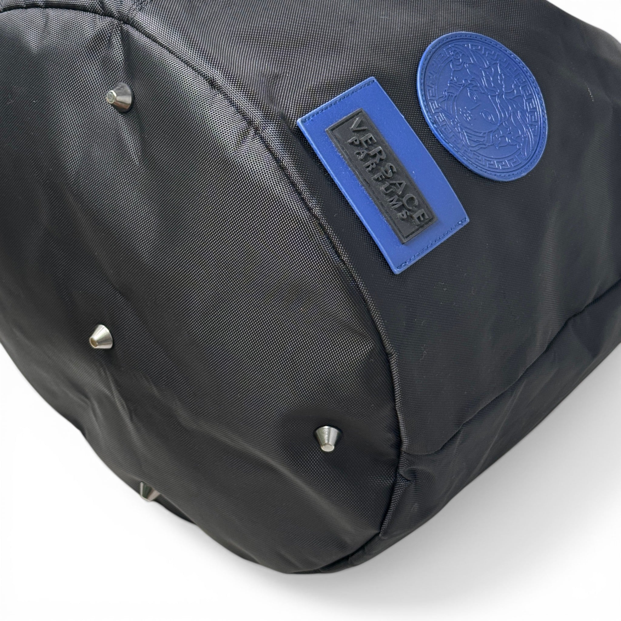 Versace Black Parfums Drawstring Backpack