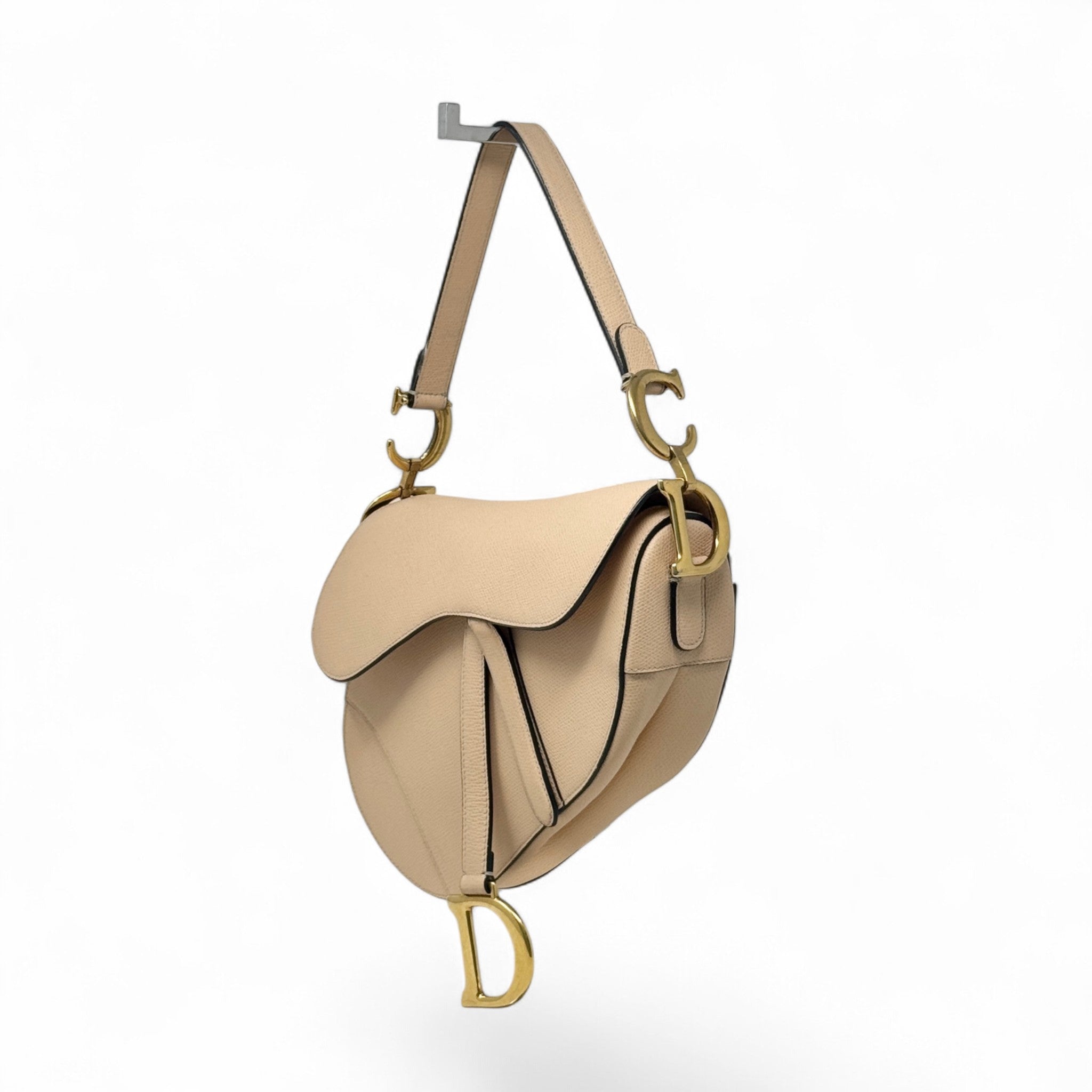 Dior Beige Medium Saddle Bag