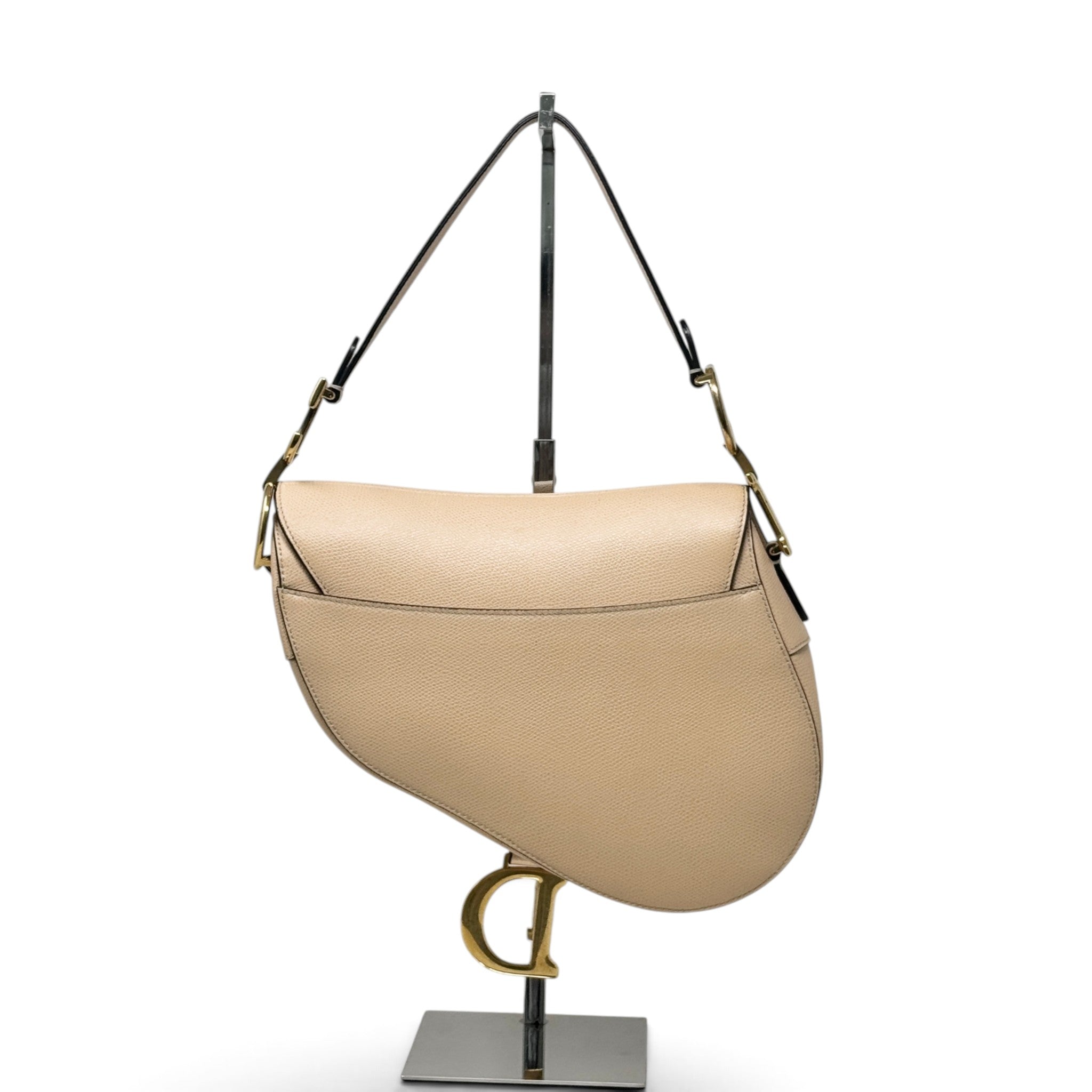 Dior Beige Medium Saddle Bag