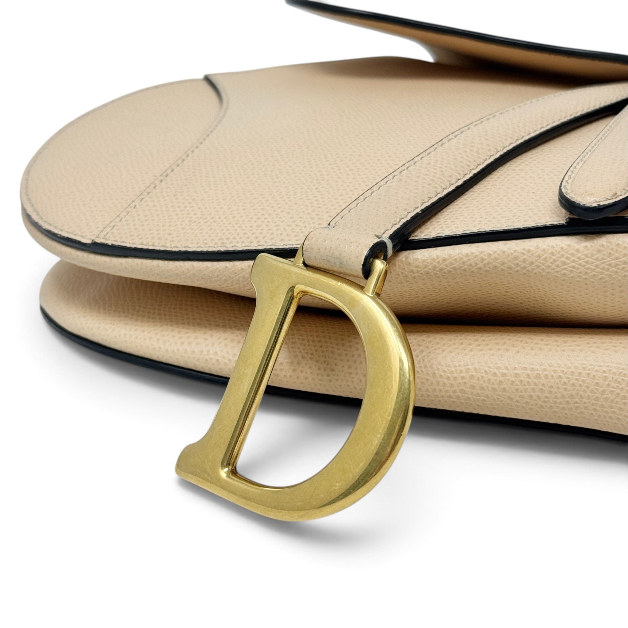 Dior Beige Medium Saddle Bag