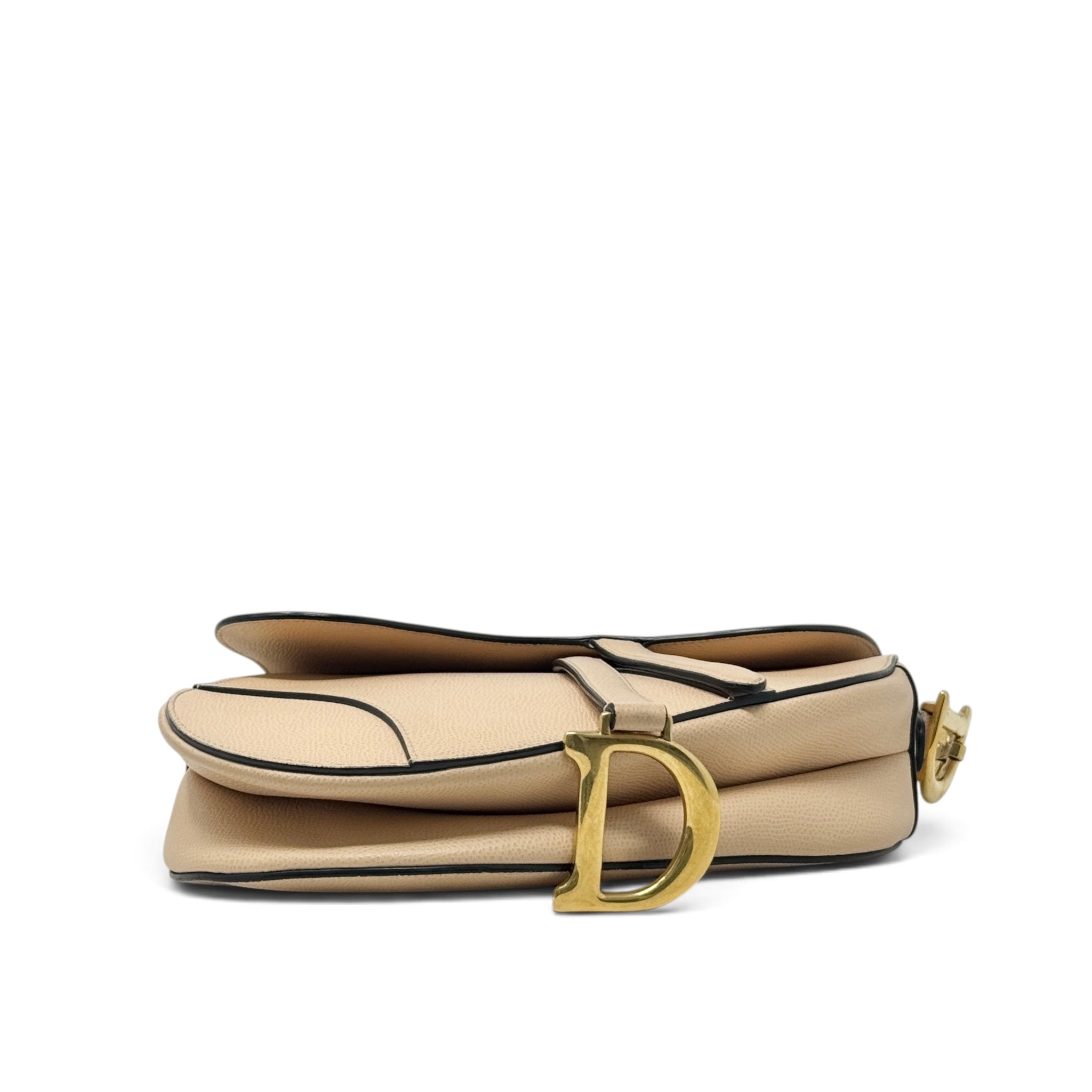 Dior Beige Medium Saddle Bag