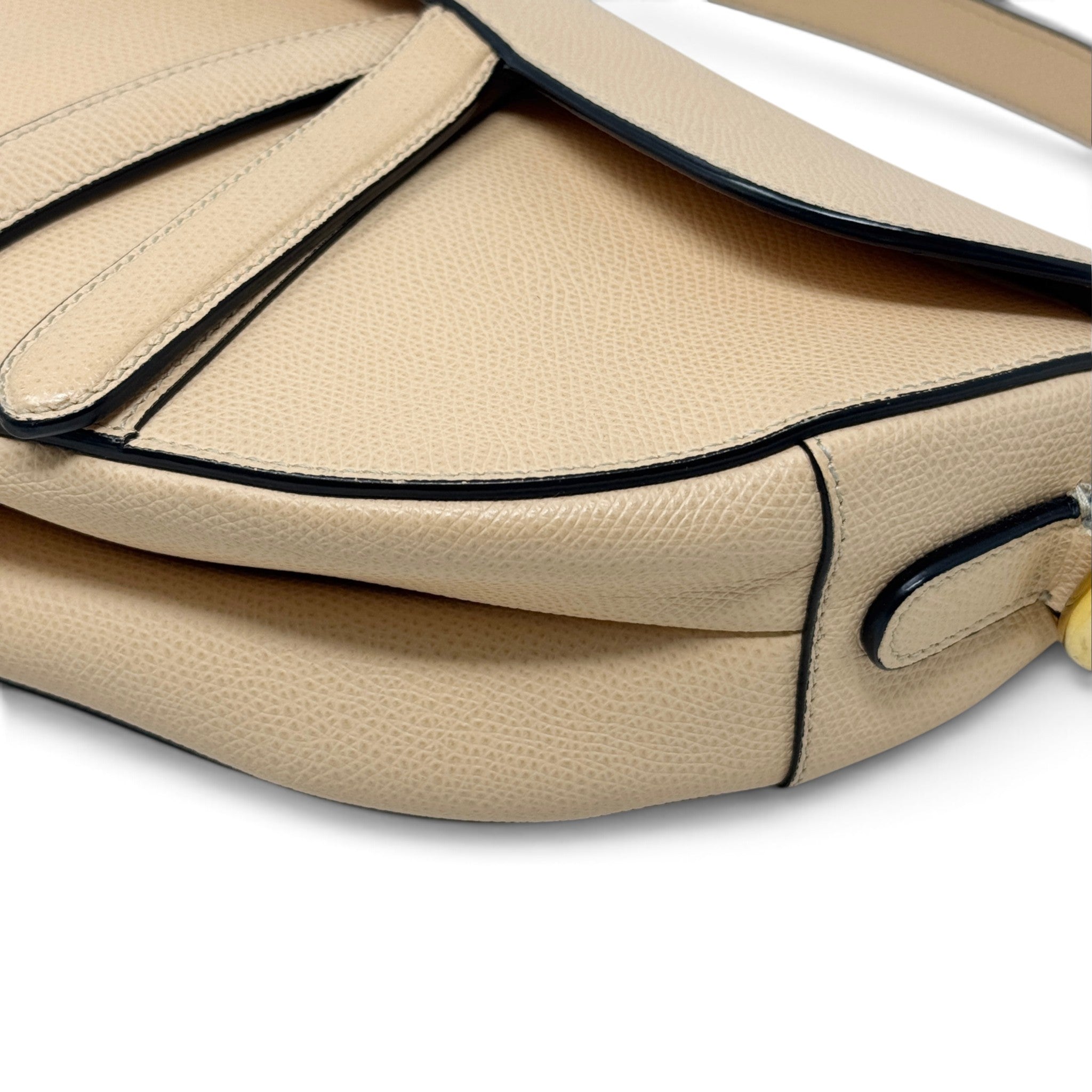 Dior Beige Medium Saddle Bag