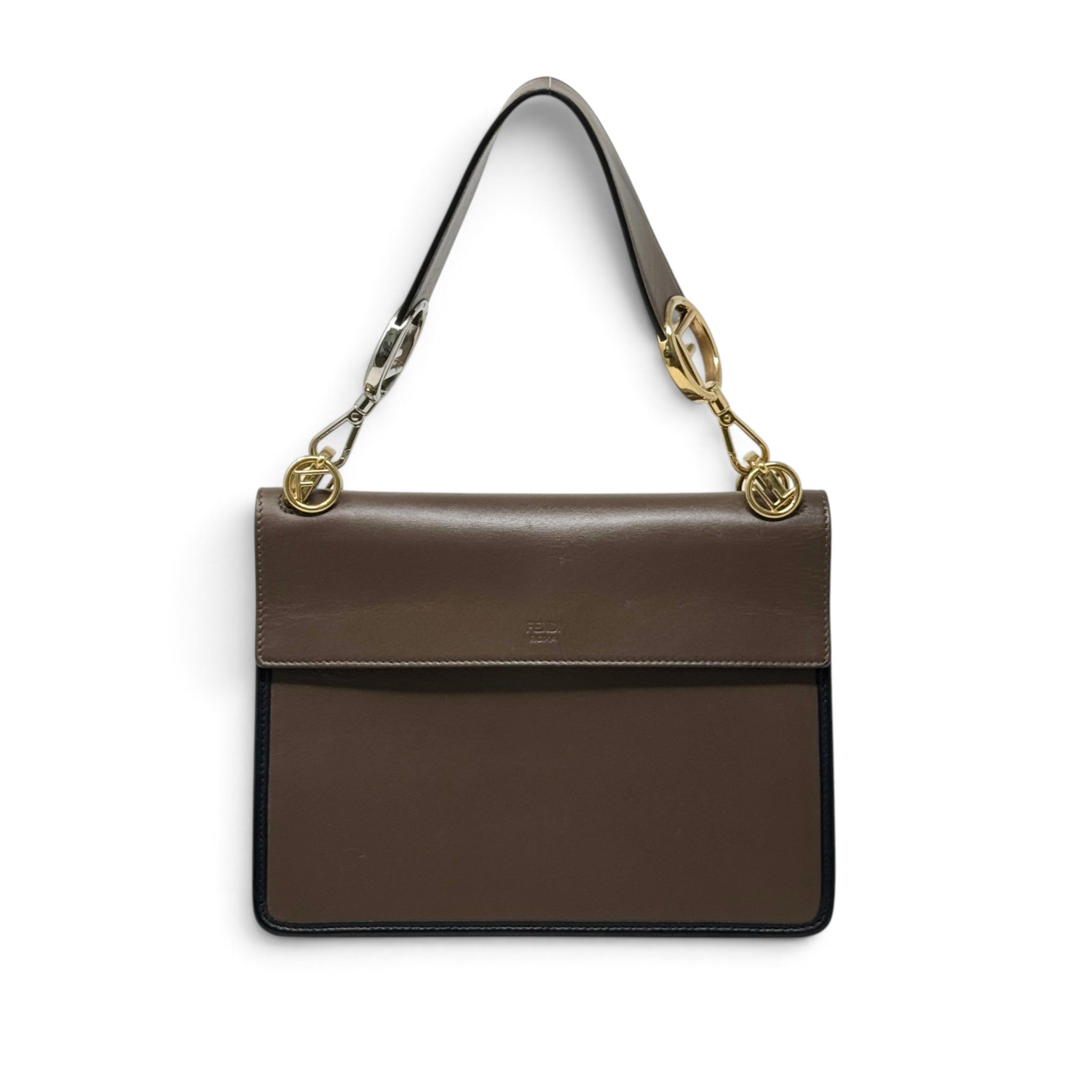 Fendi Brown Kan I Logo Bag
