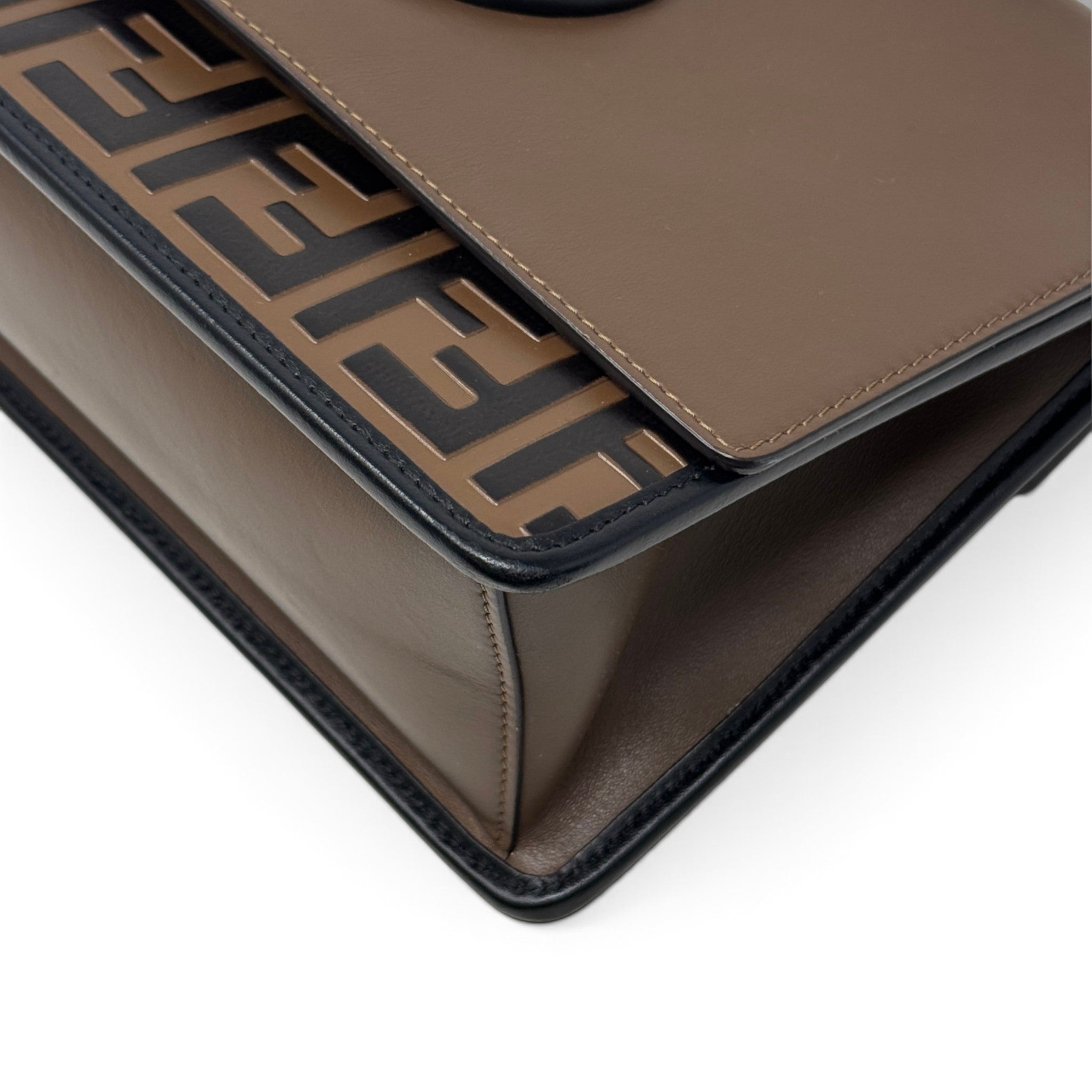 Fendi Brown Kan I Logo Bag