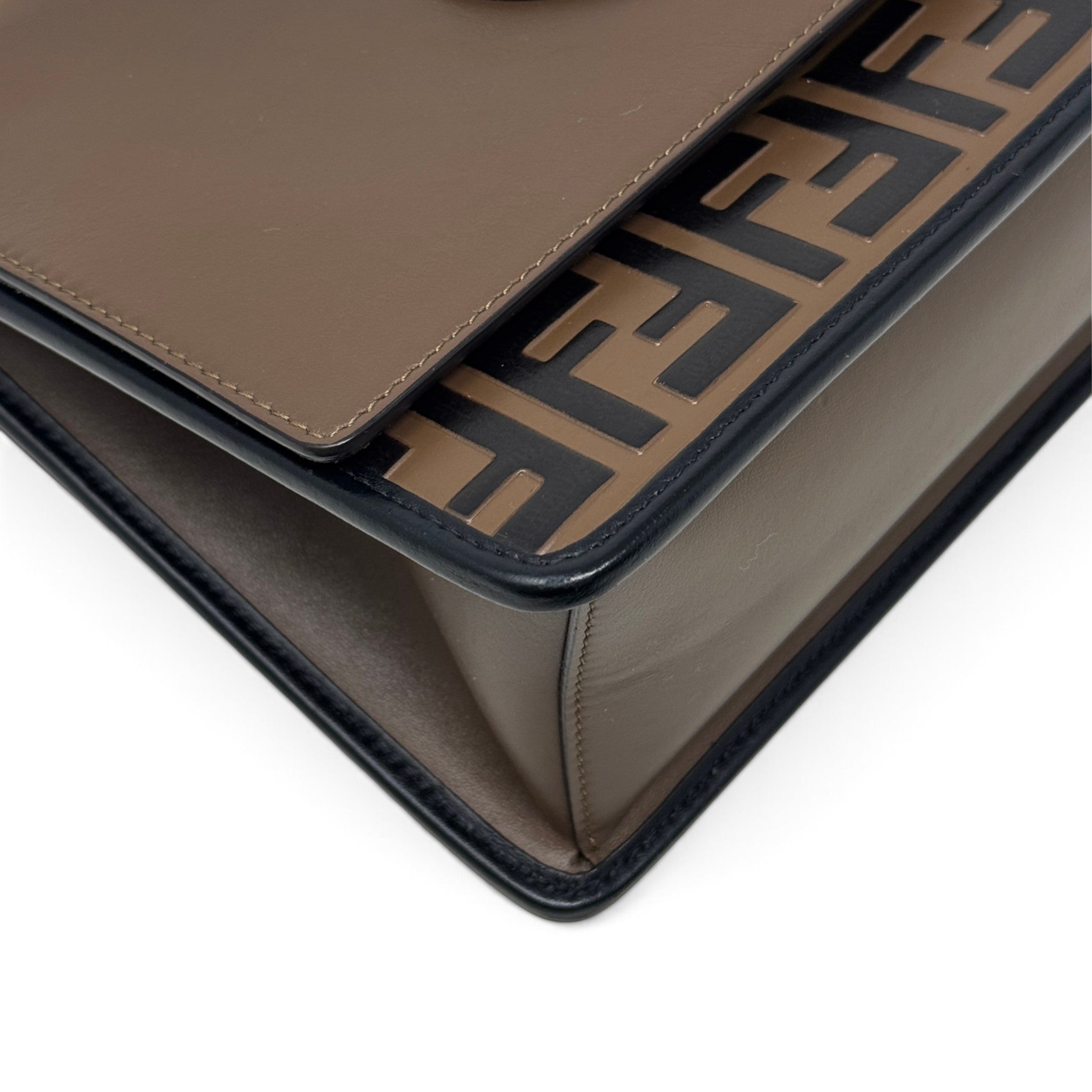 Fendi Brown Kan I Logo Bag