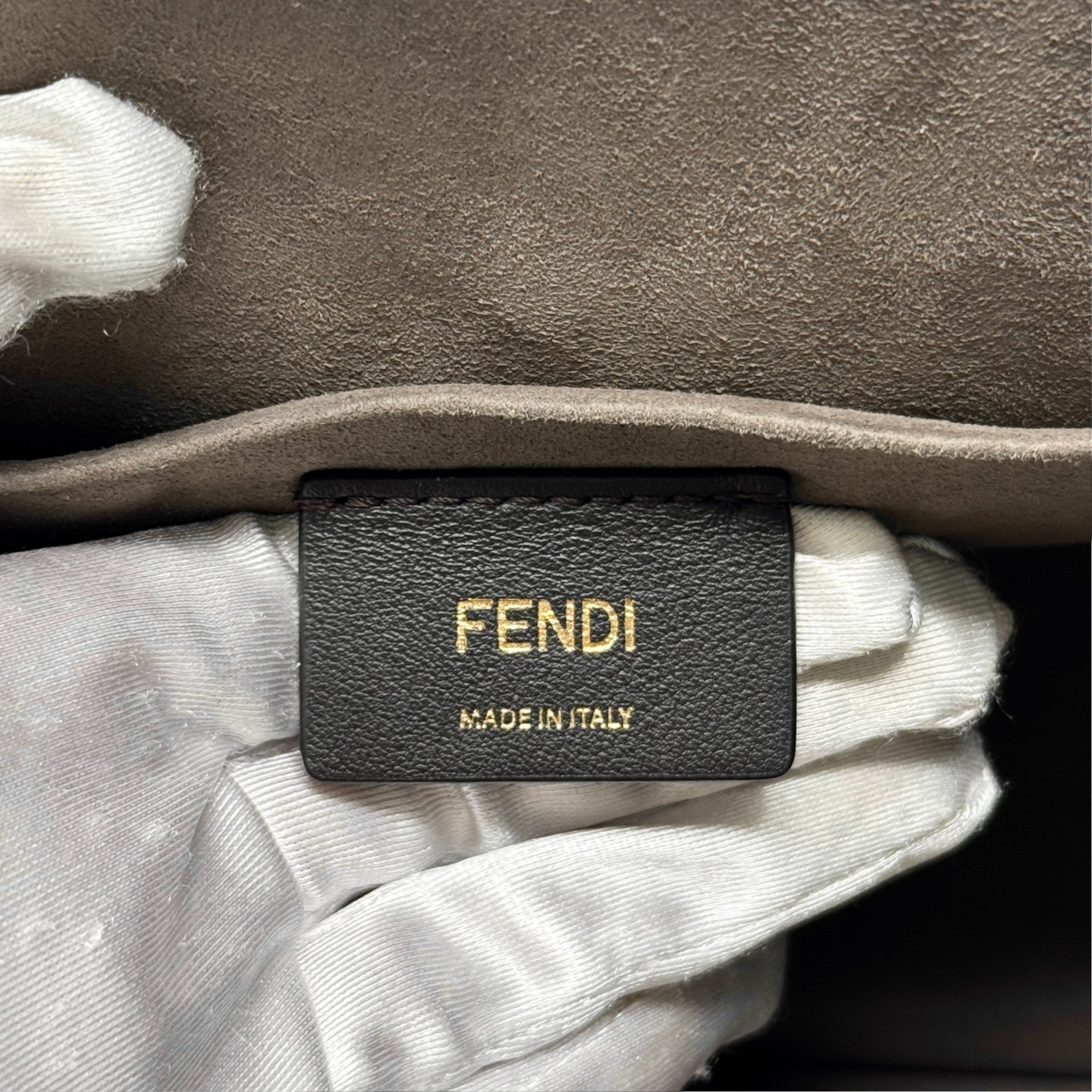 Fendi Brown Kan I Logo Bag