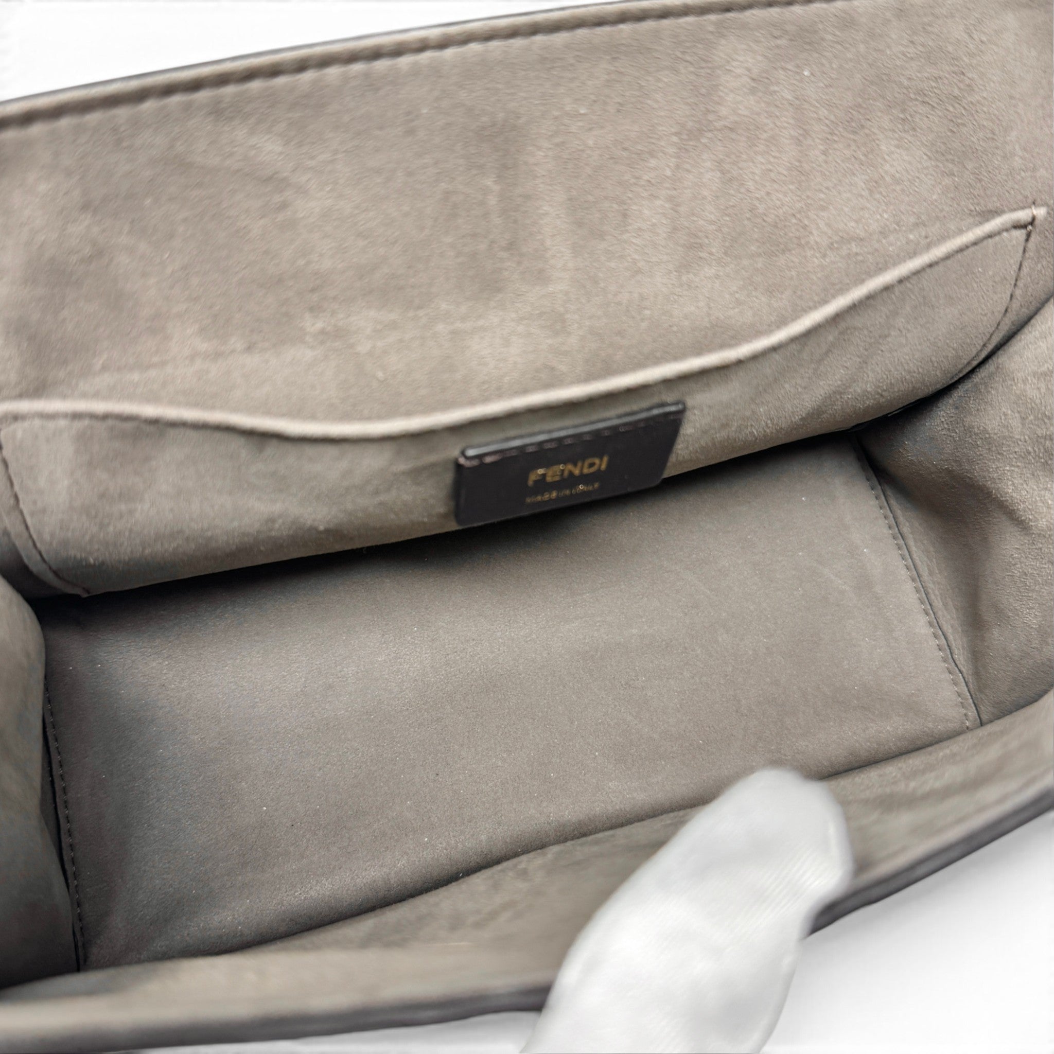 Fendi Brown Kan I Logo Bag