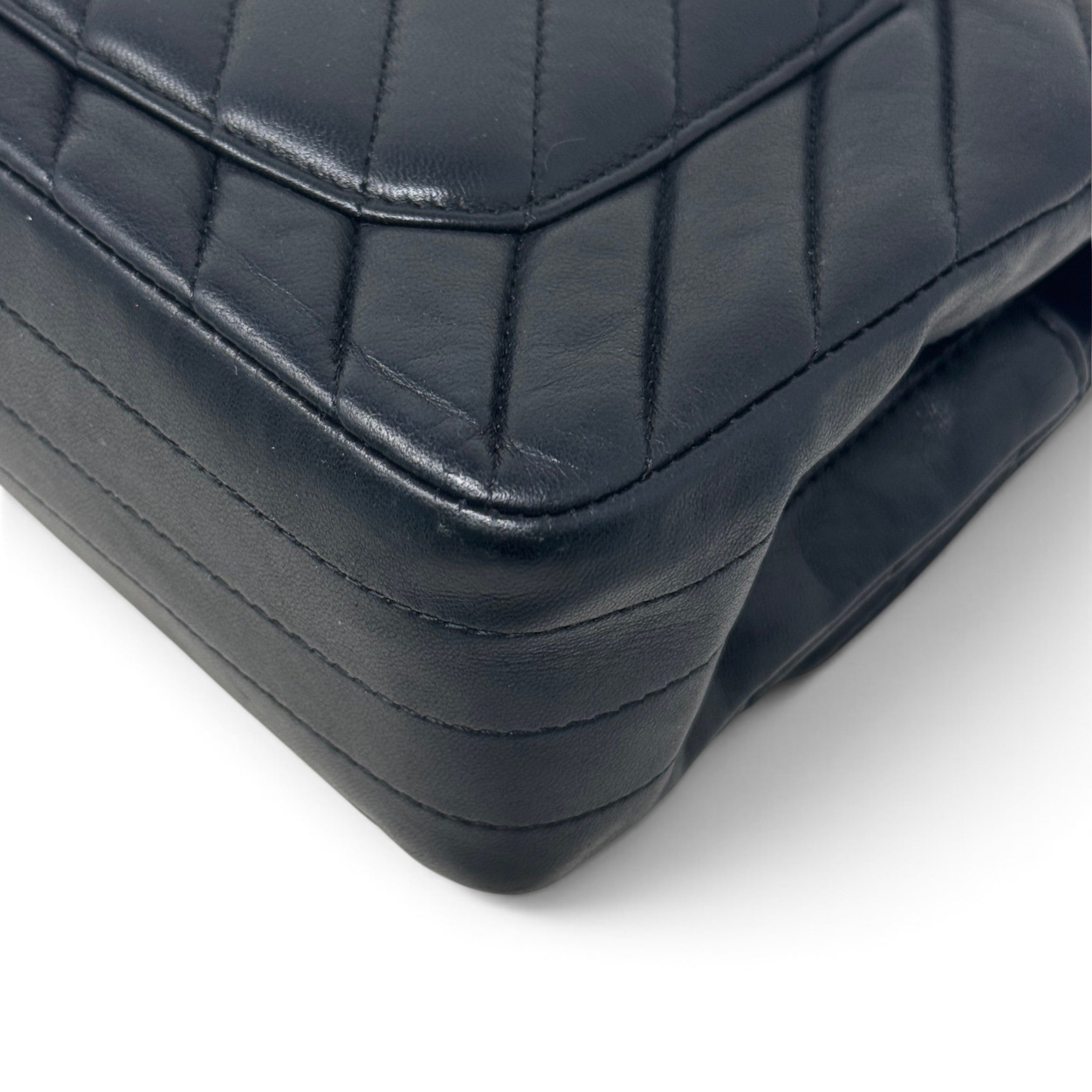 Chanel Black Chevron Mini Classic Flap