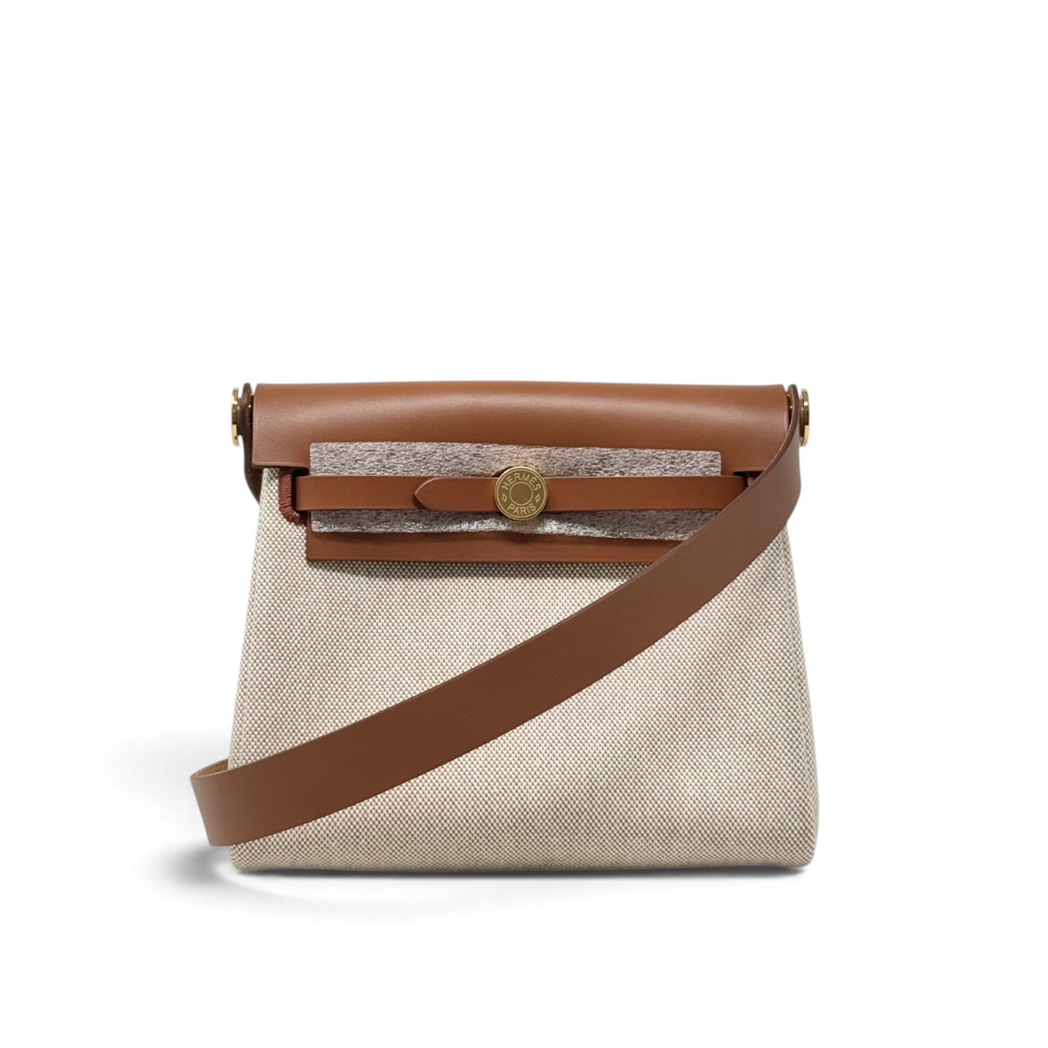 Hermes Fauve Ecru Mini Herbag