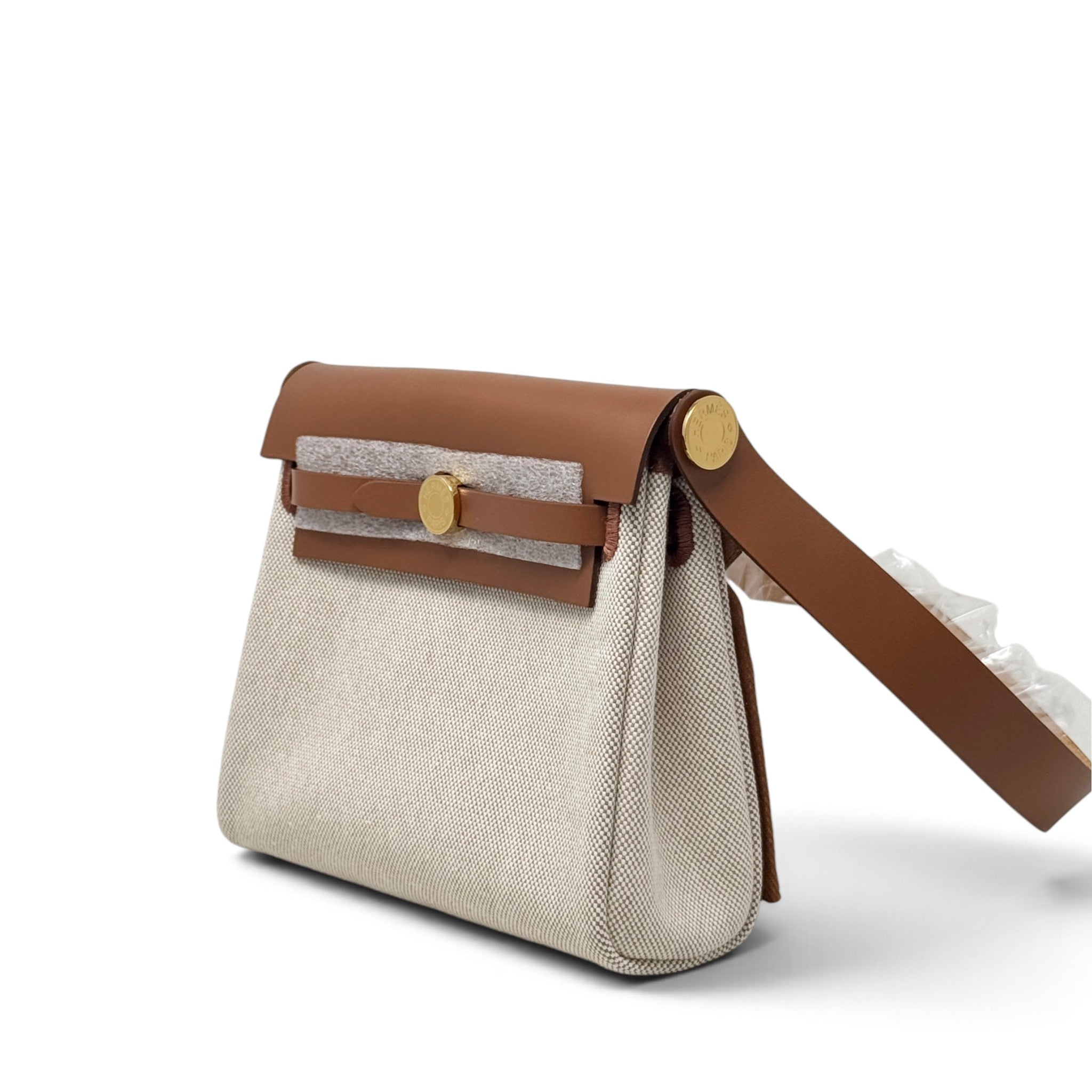 Hermes Fauve Ecru Mini Herbag