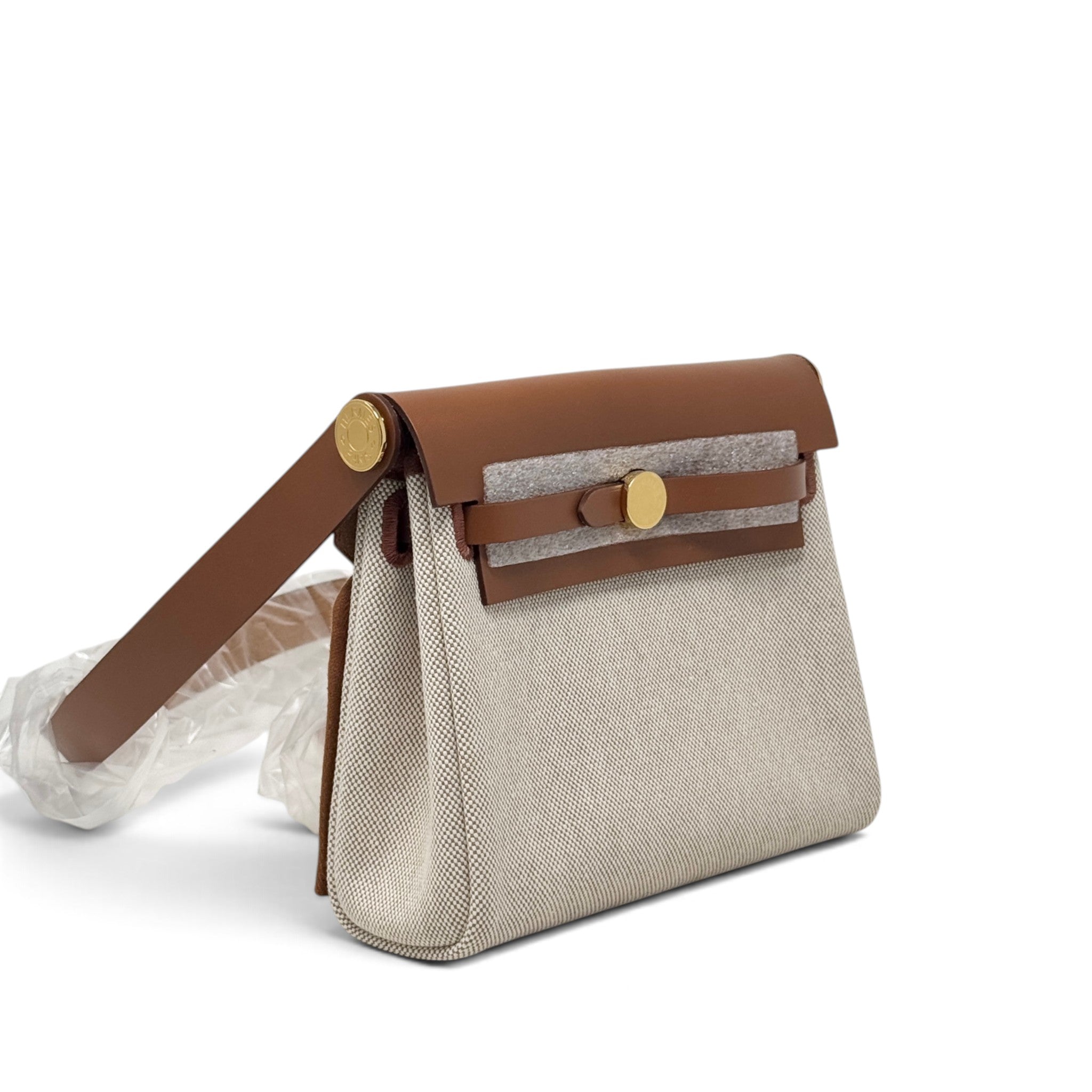 Hermes Fauve Ecru Mini Herbag