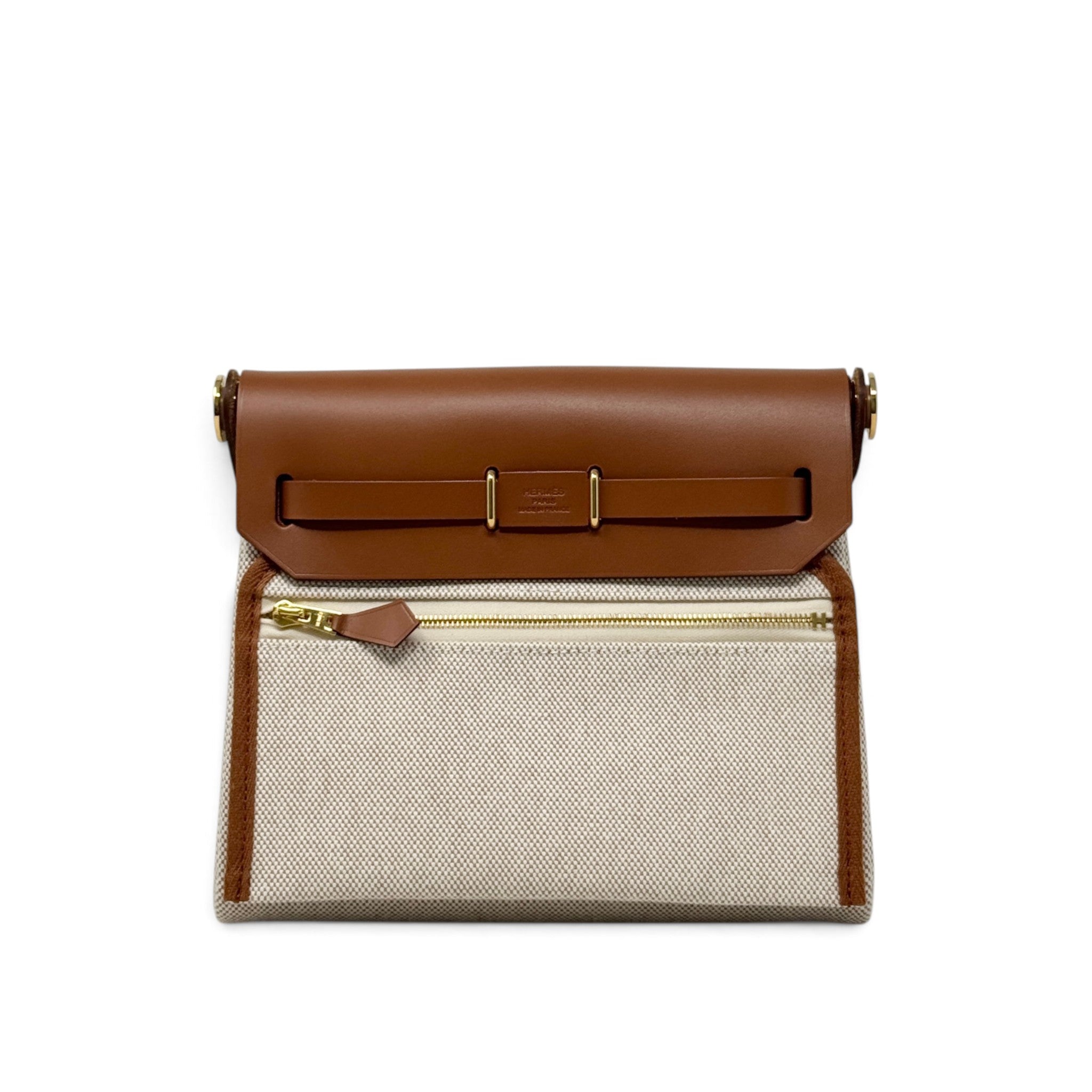 Hermes Fauve Ecru Mini Herbag
