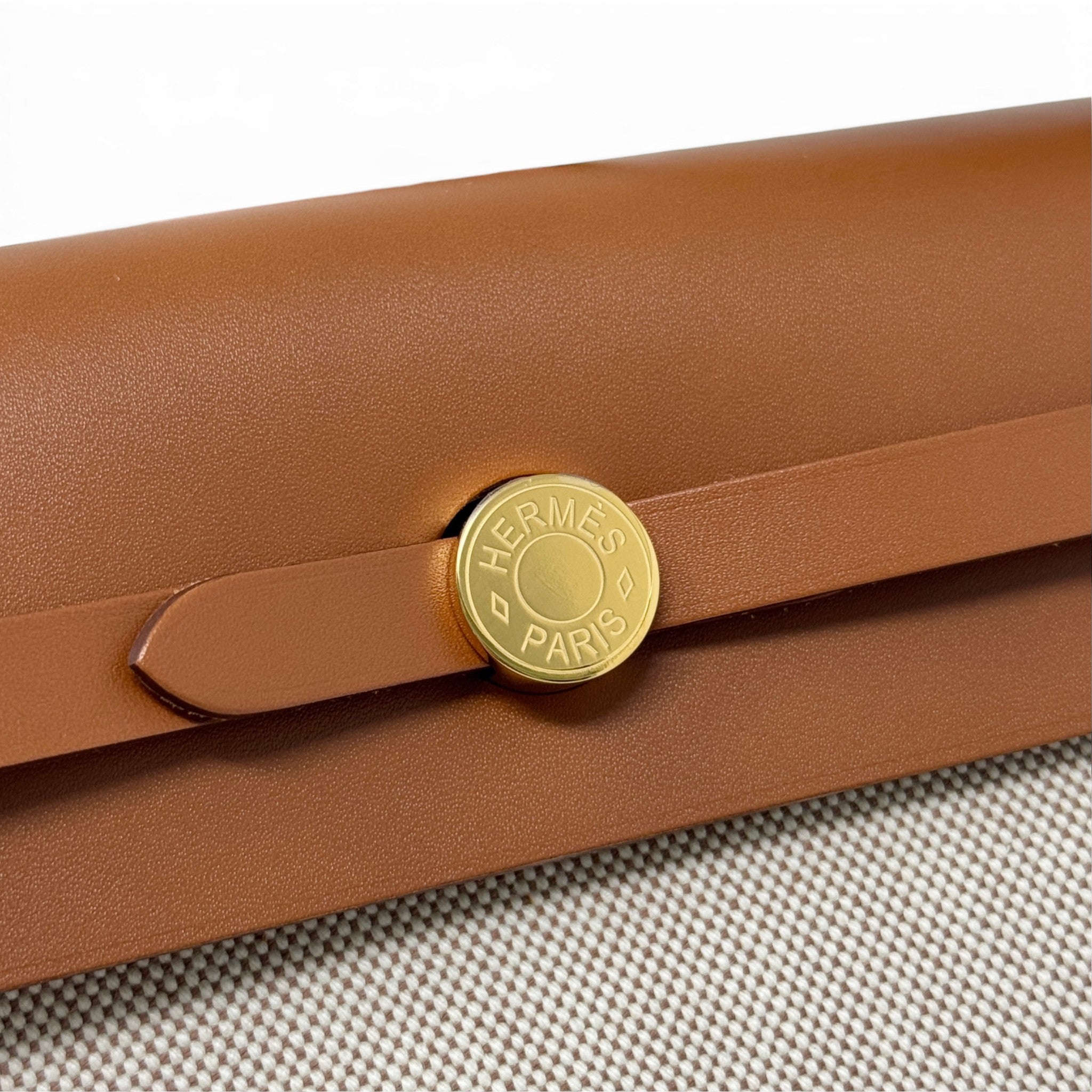 Hermes Fauve Ecru Mini Herbag