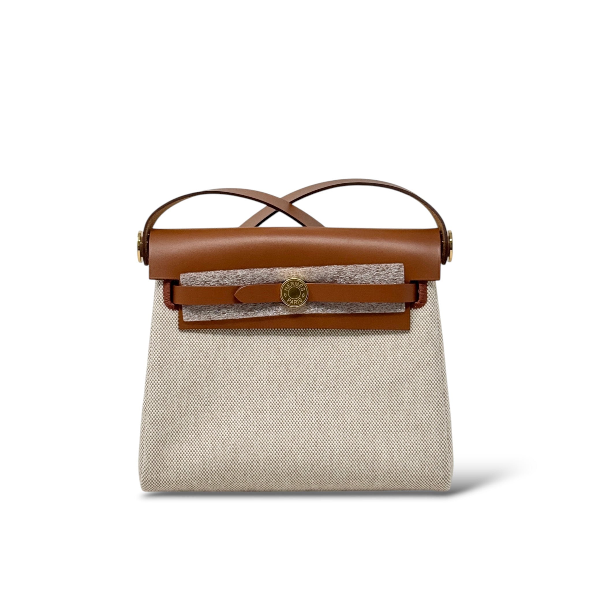 Hermes Fauve Ecru Mini Herbag