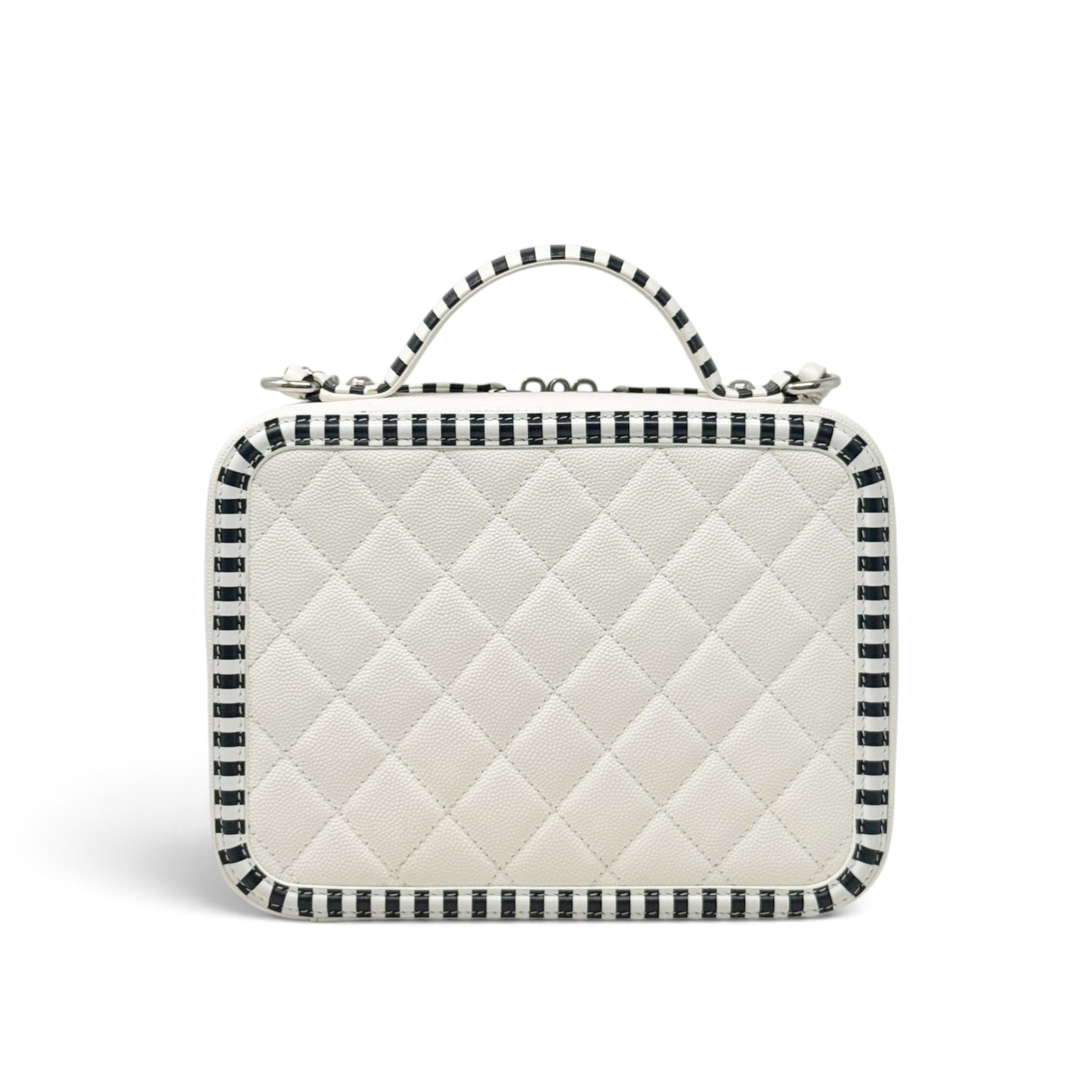 Chanel White Medium Filigree Vanity